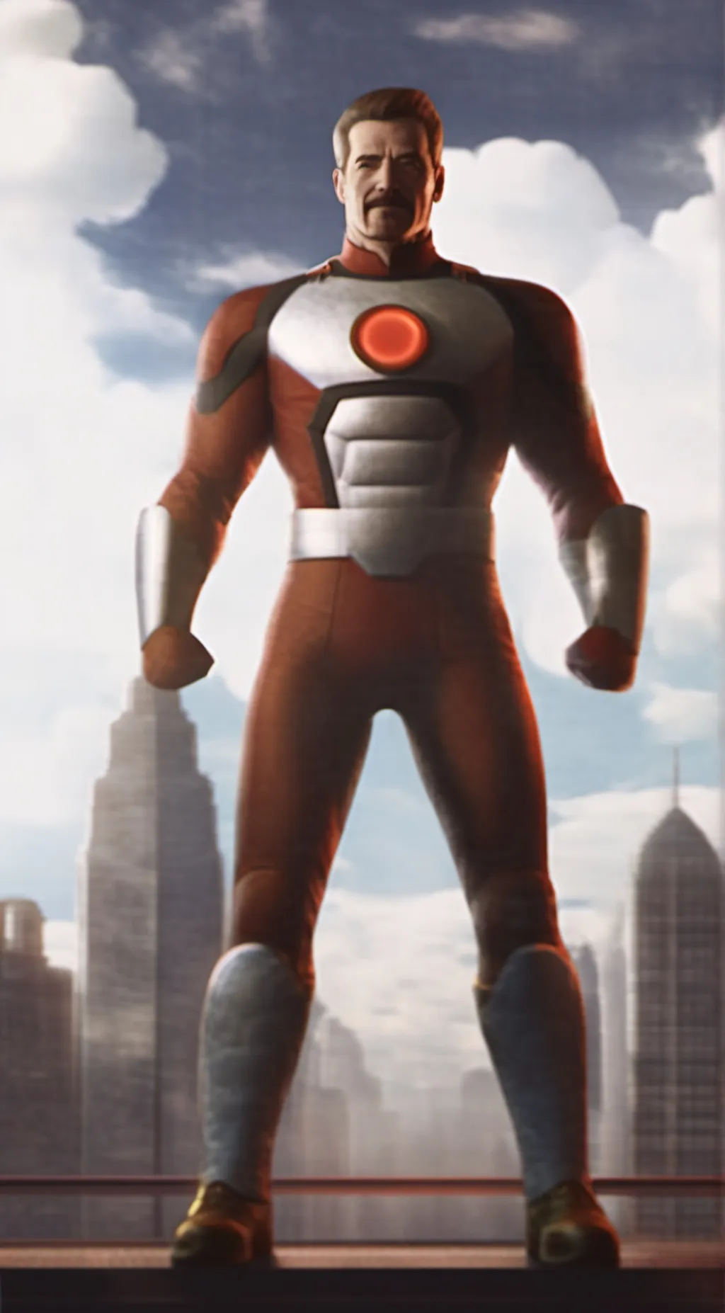 ai character: OMNI MAN background