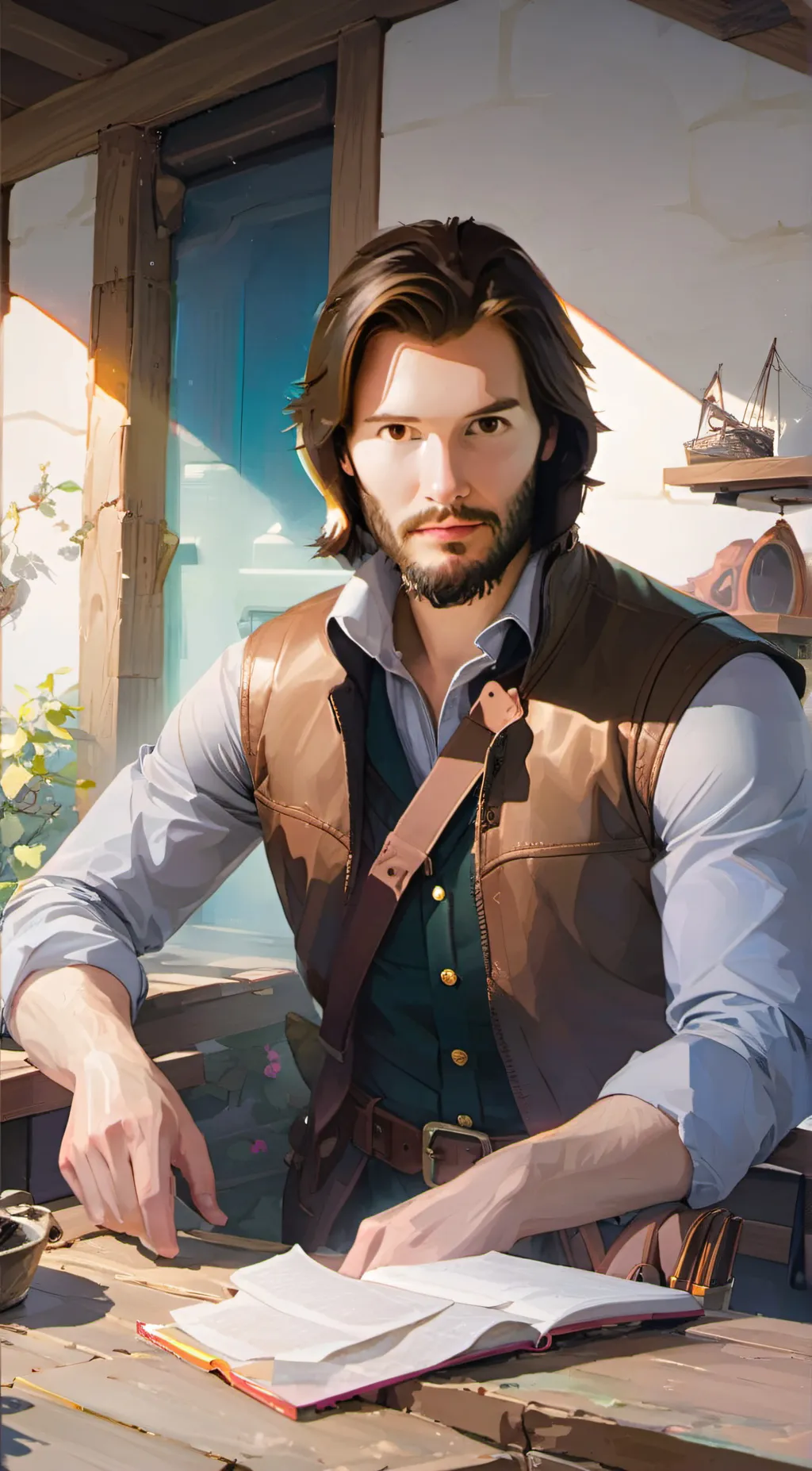 ai character: King Caspian background