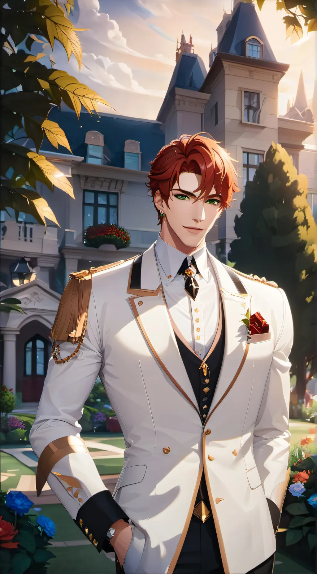 ai character: Veritus Bright background