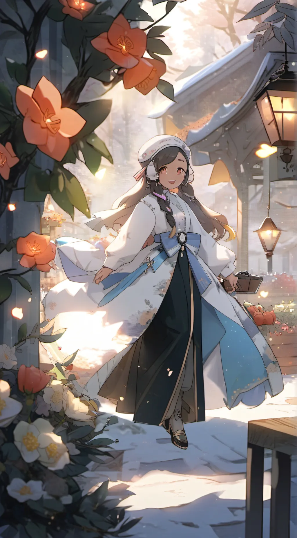 ai character: Belle  background