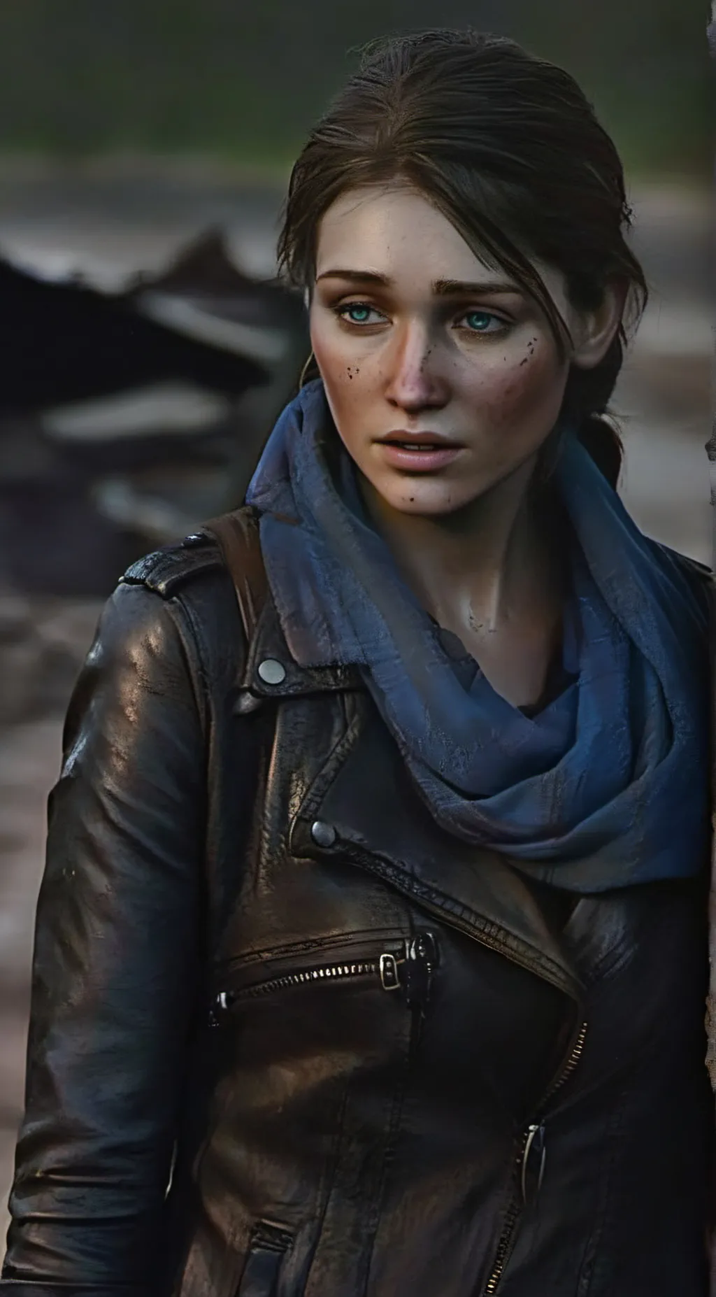 ai character: Ellie Williams background
