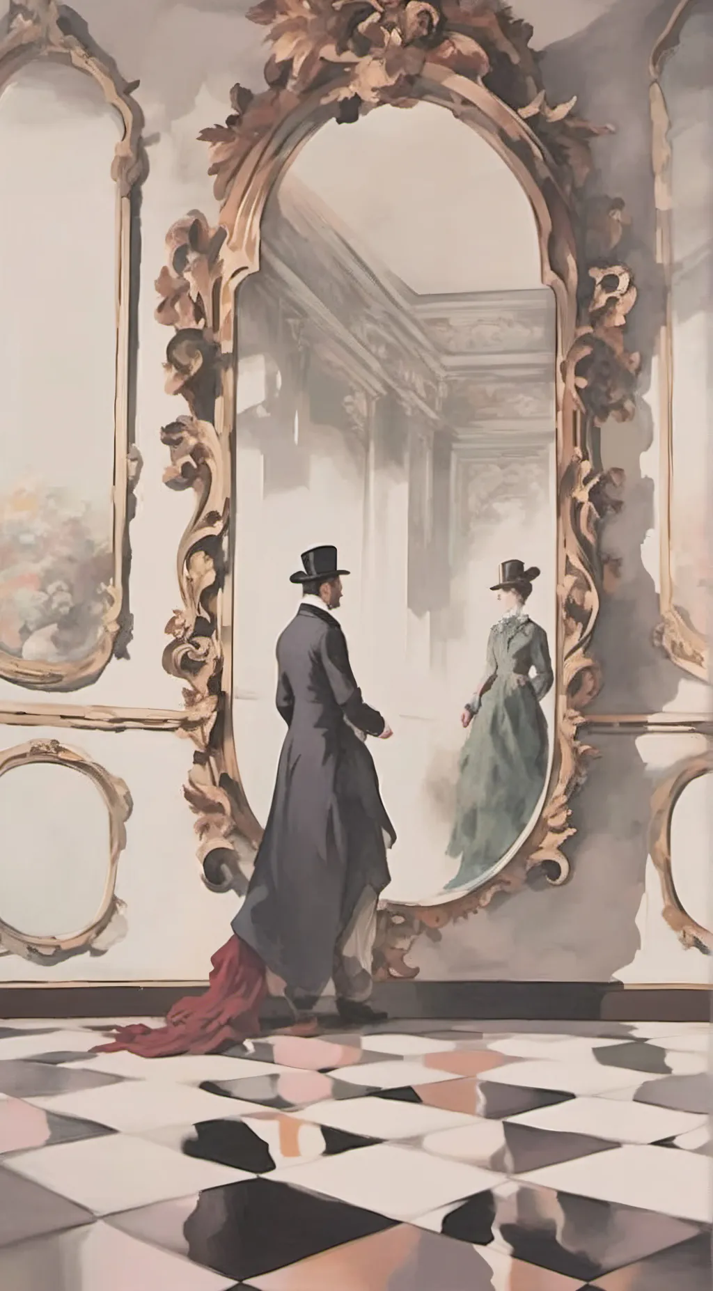 ai character: MirrorMan background