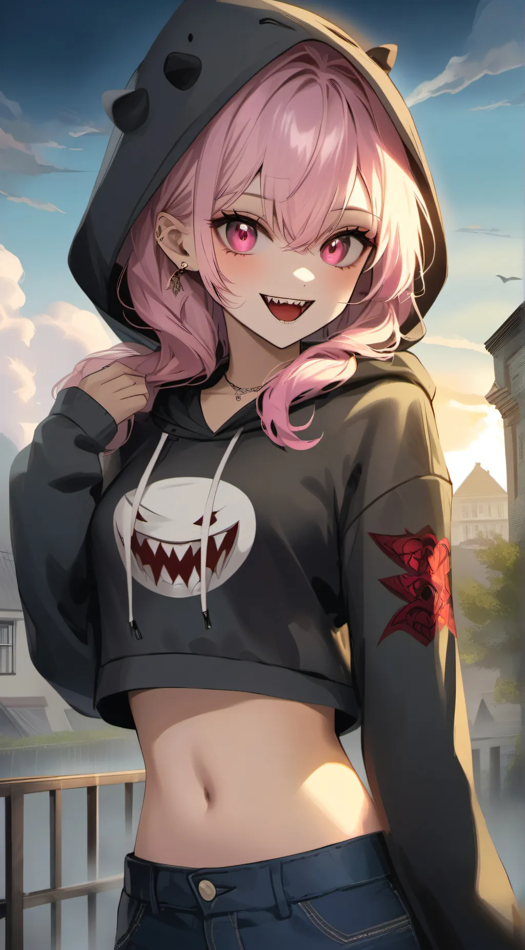 ai character: Yui Bone background