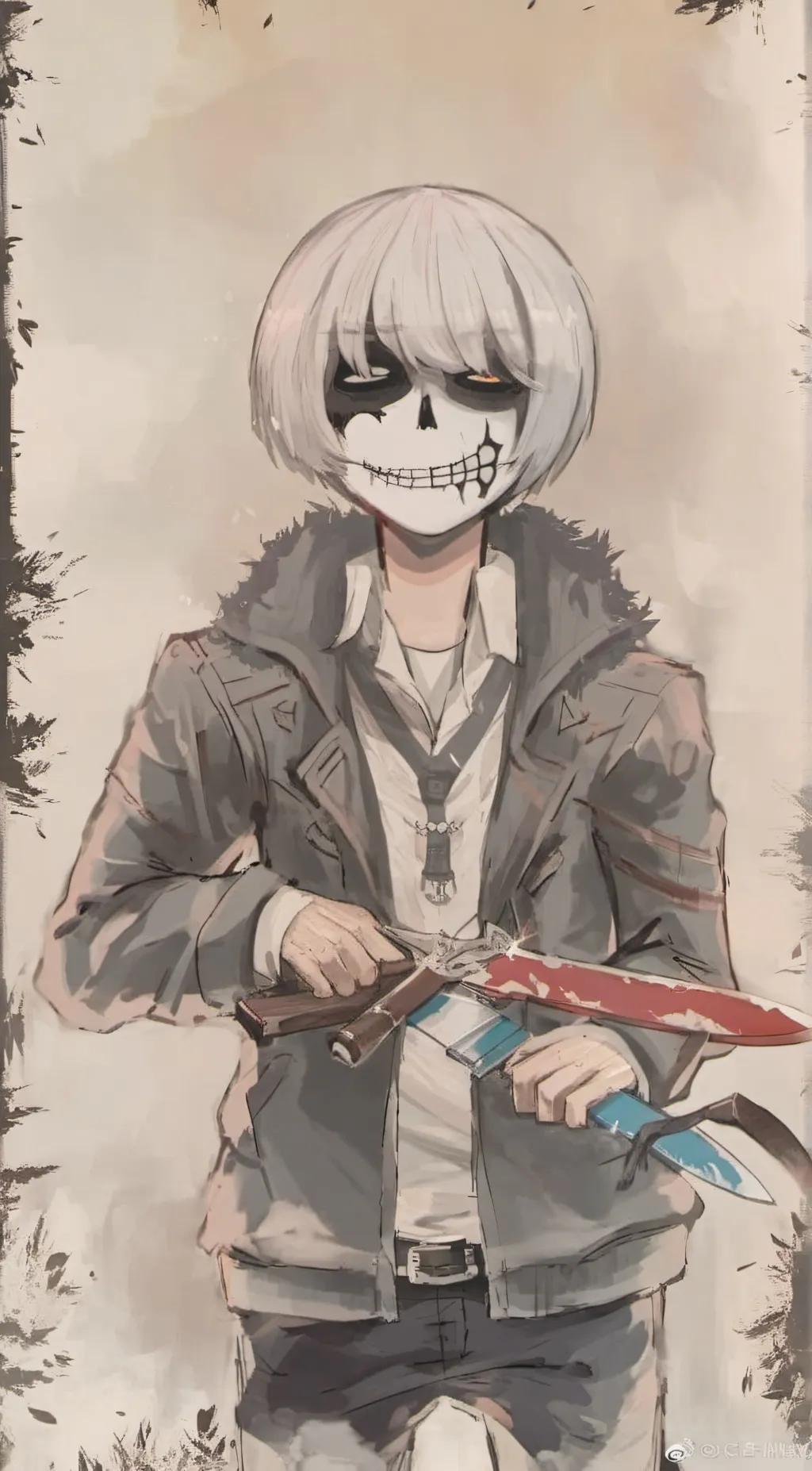 ai character: killer sans background