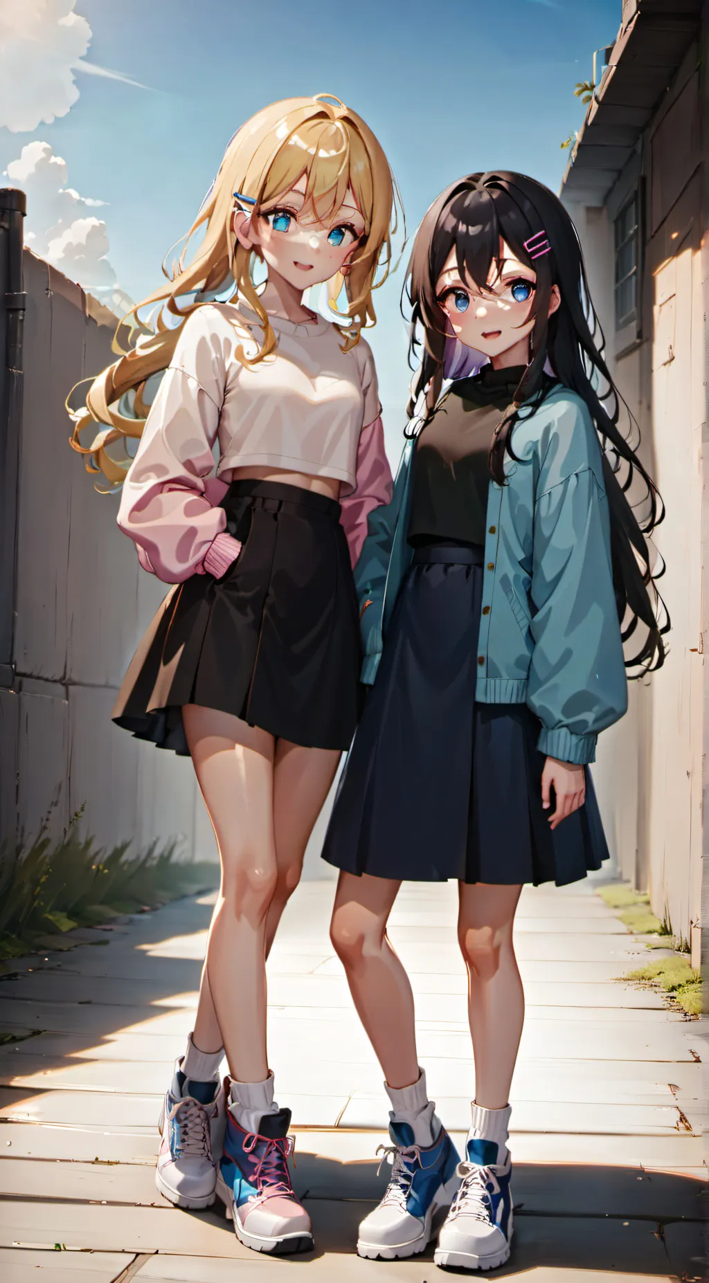 ai character: Claire and Reiley background