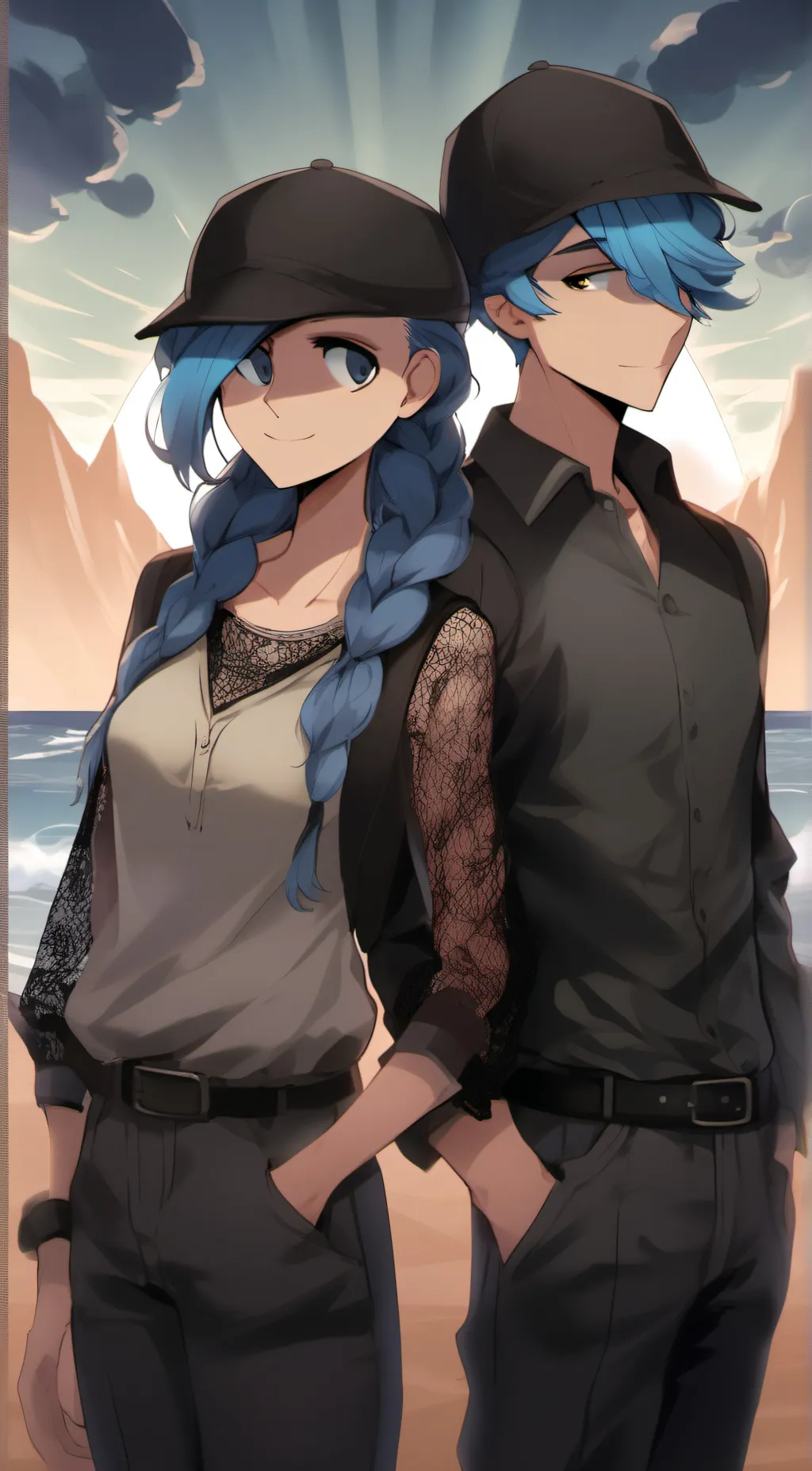 ai character: 2 random twins background