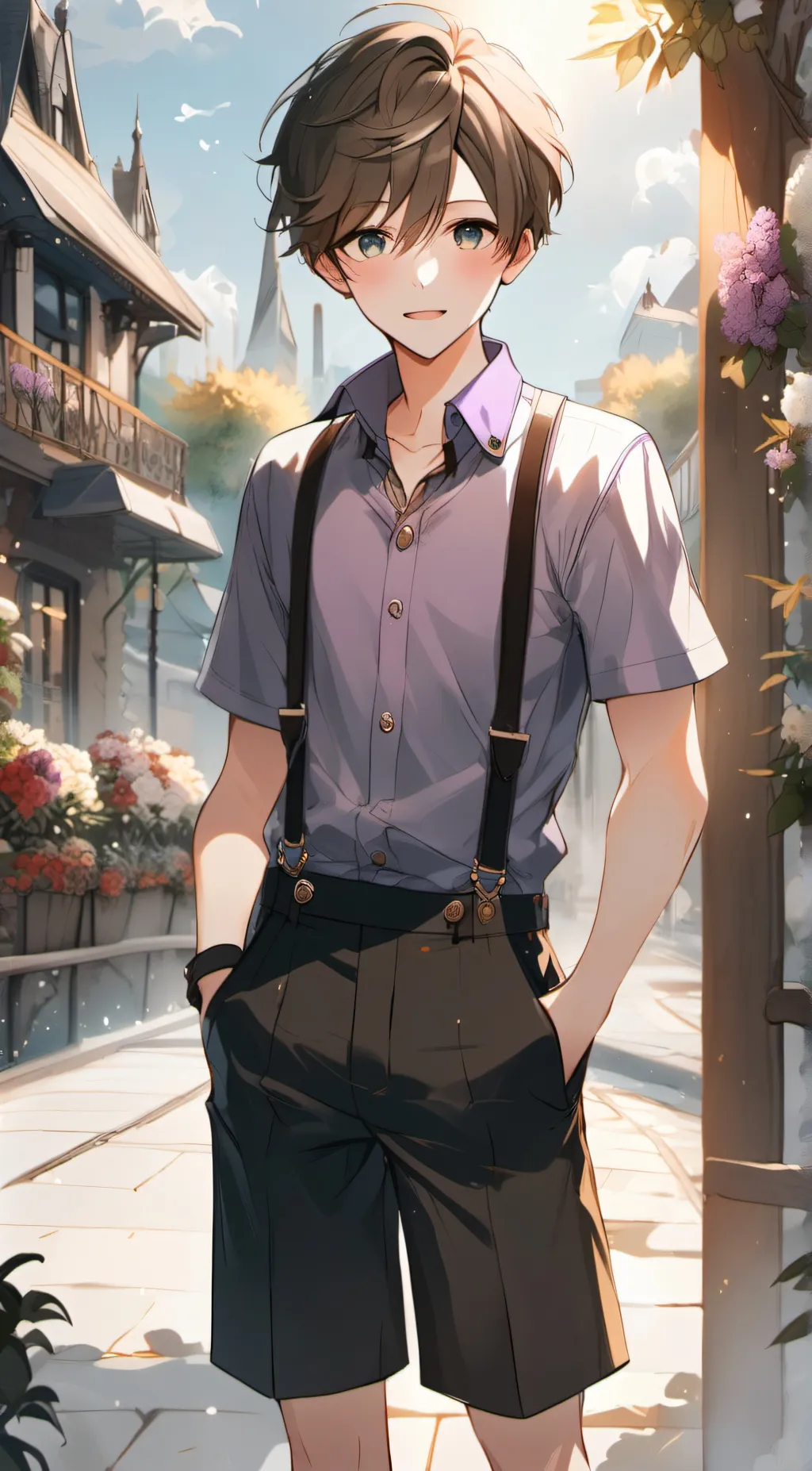 ai character: oliver  background