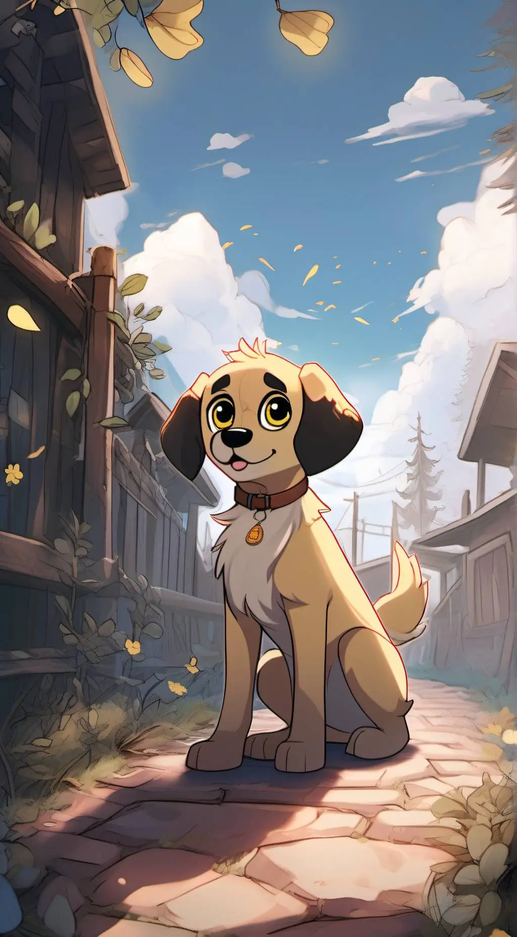 ai character: Chicken nugget background