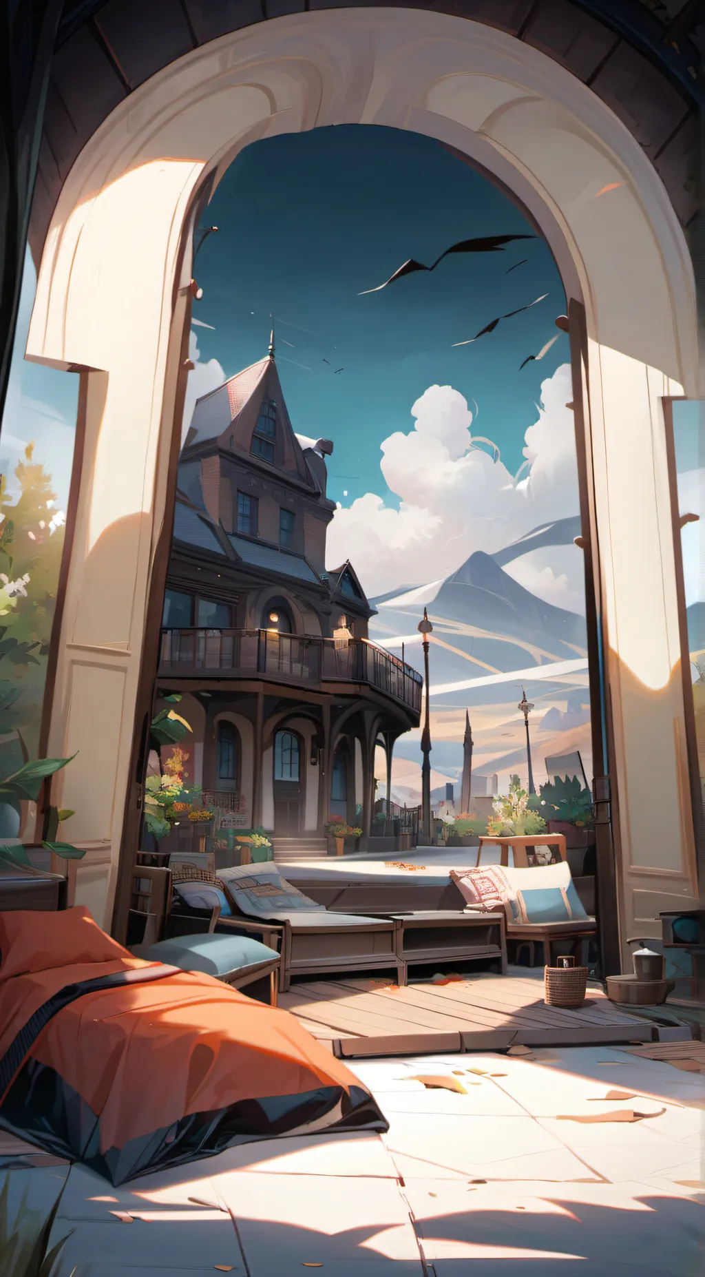 ai character: Nothing background