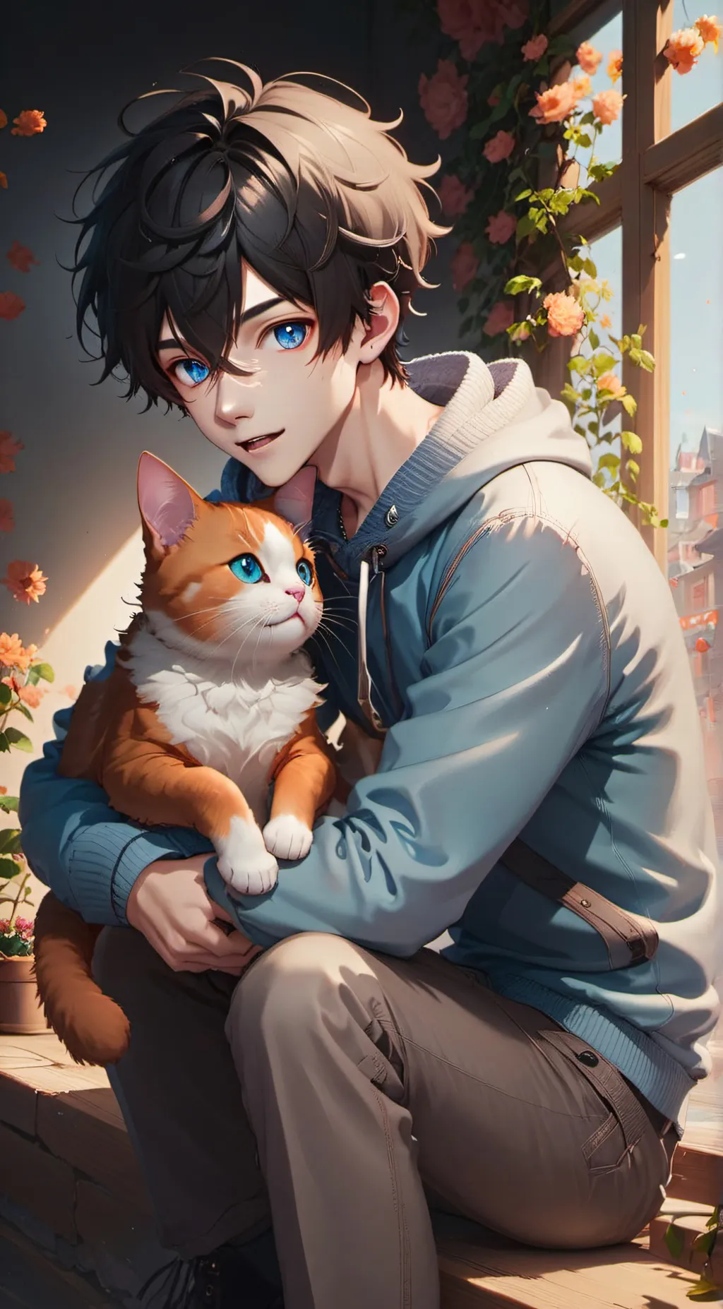 ai character: Heatly background