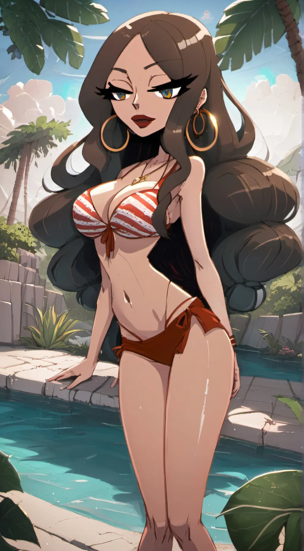 ai character: Hailey  background