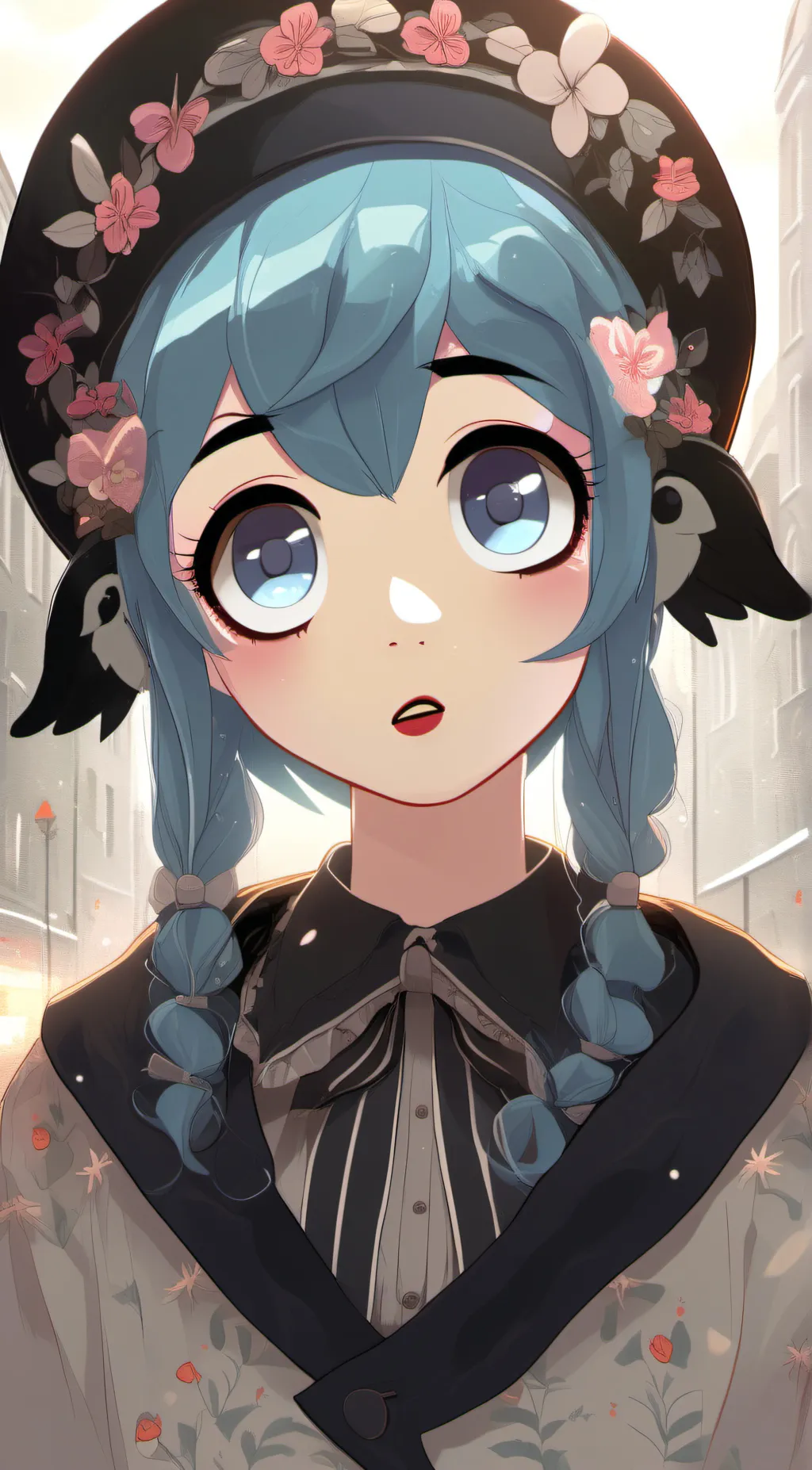 ai character: Lui beyblade  girl background