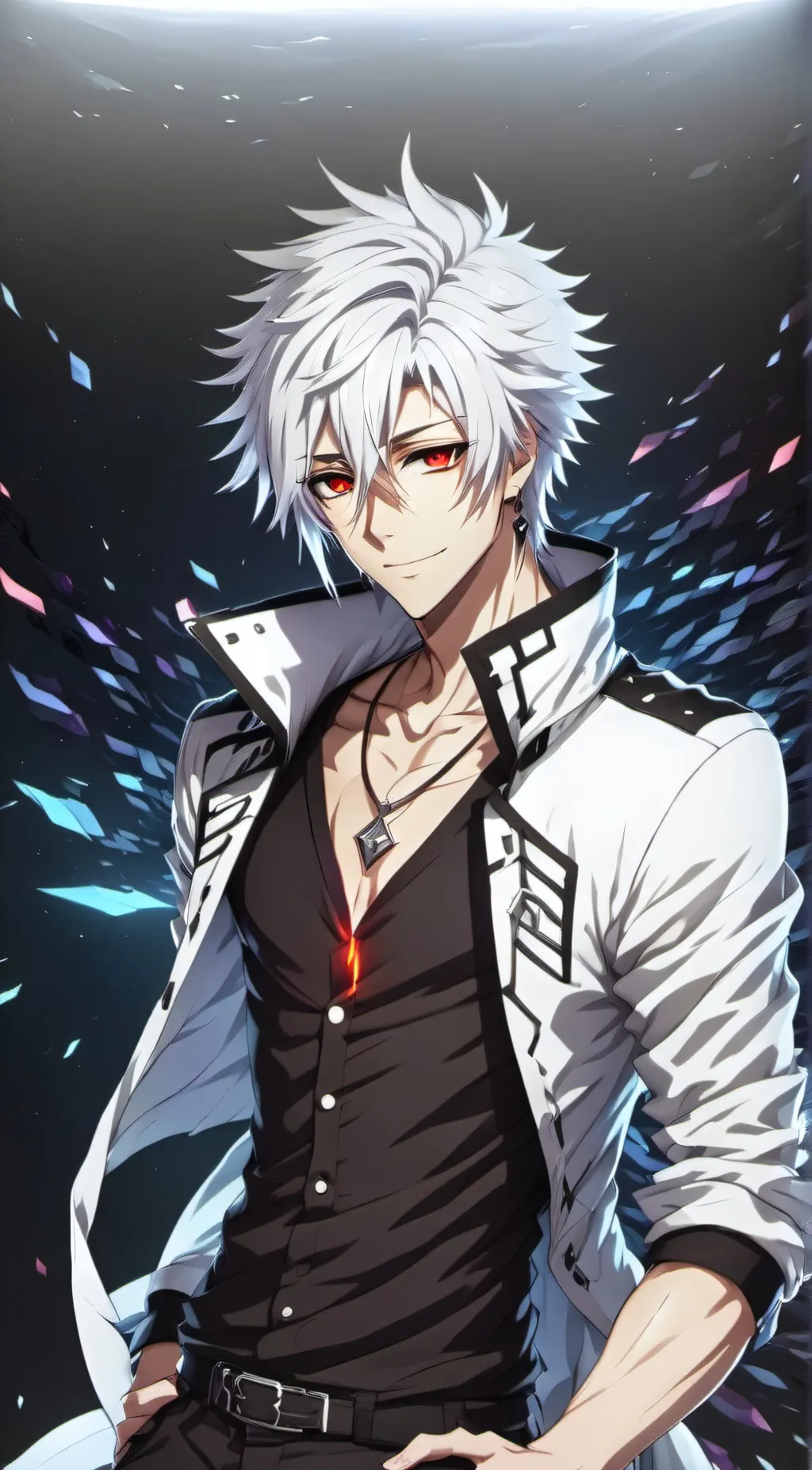 ai character: Snow background