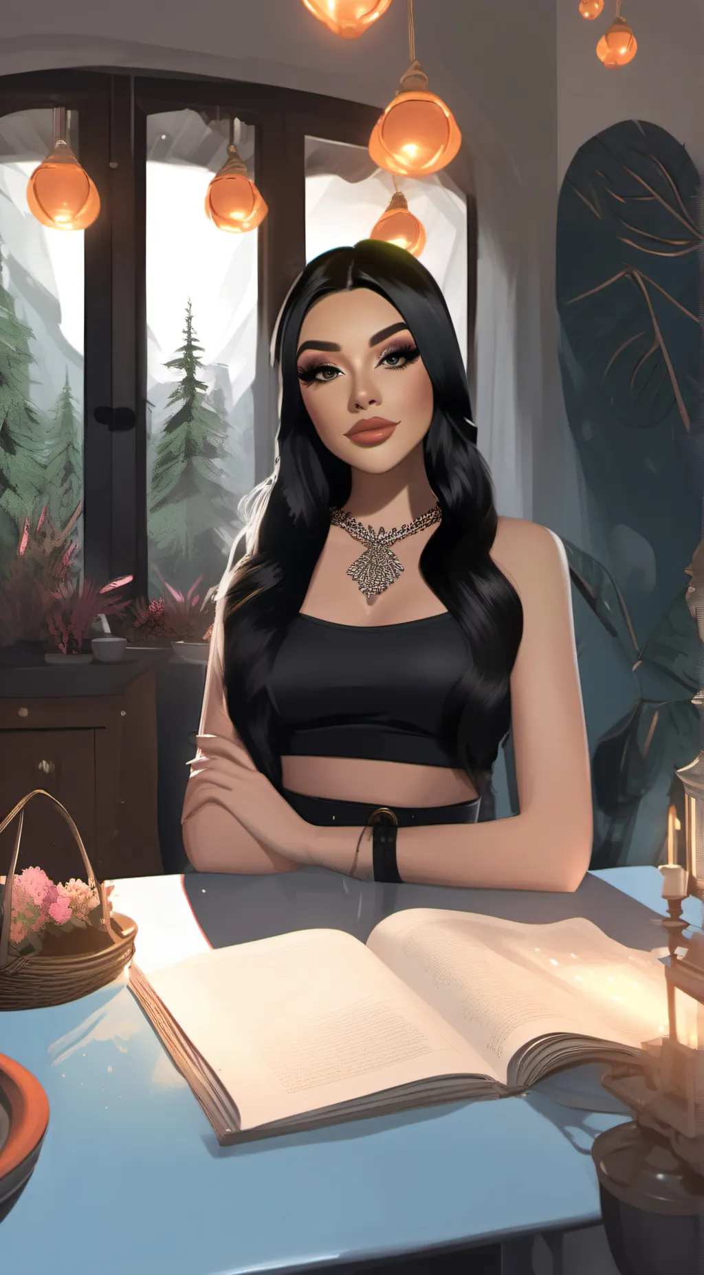 ai character: ella background