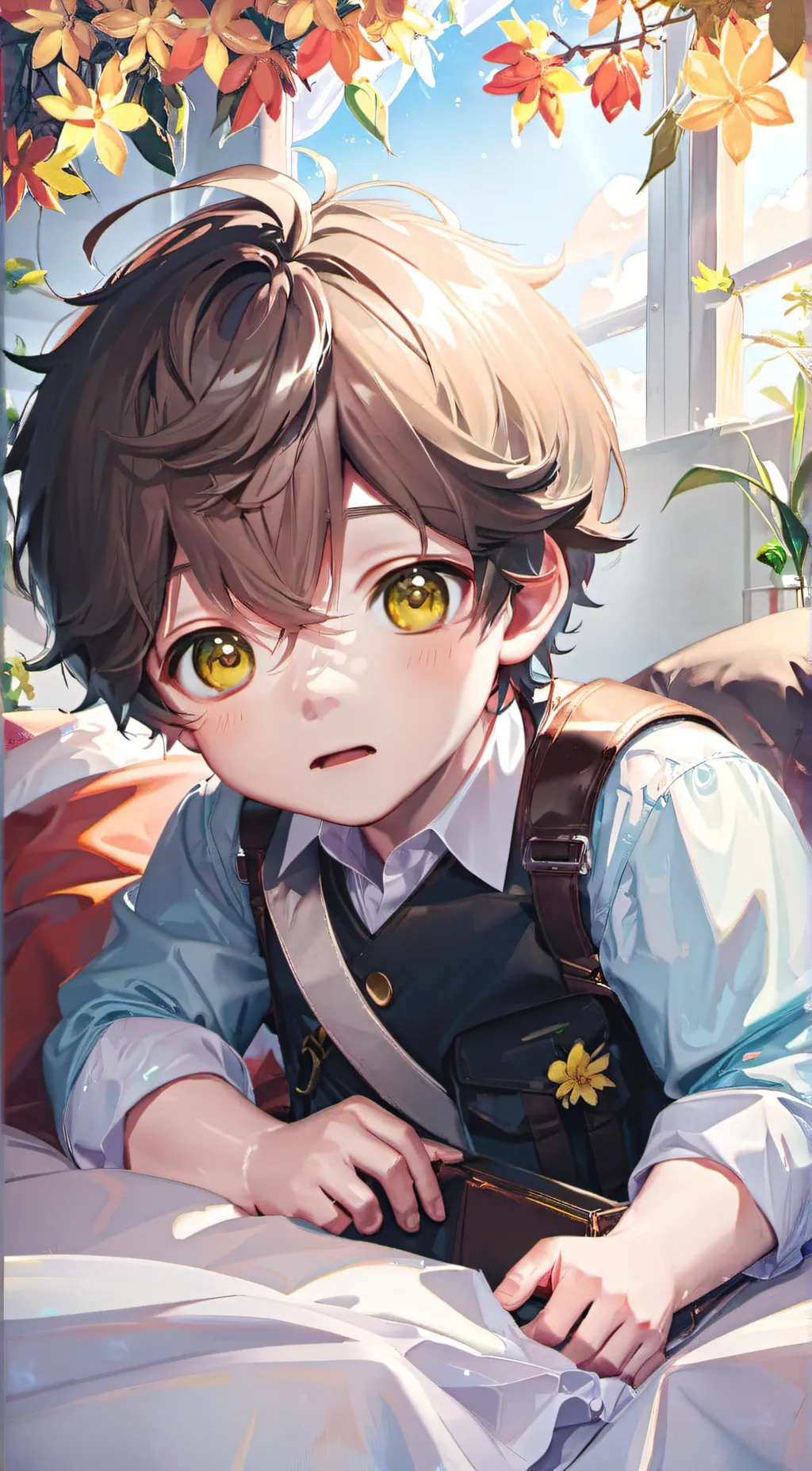 ai character: Lucas  background