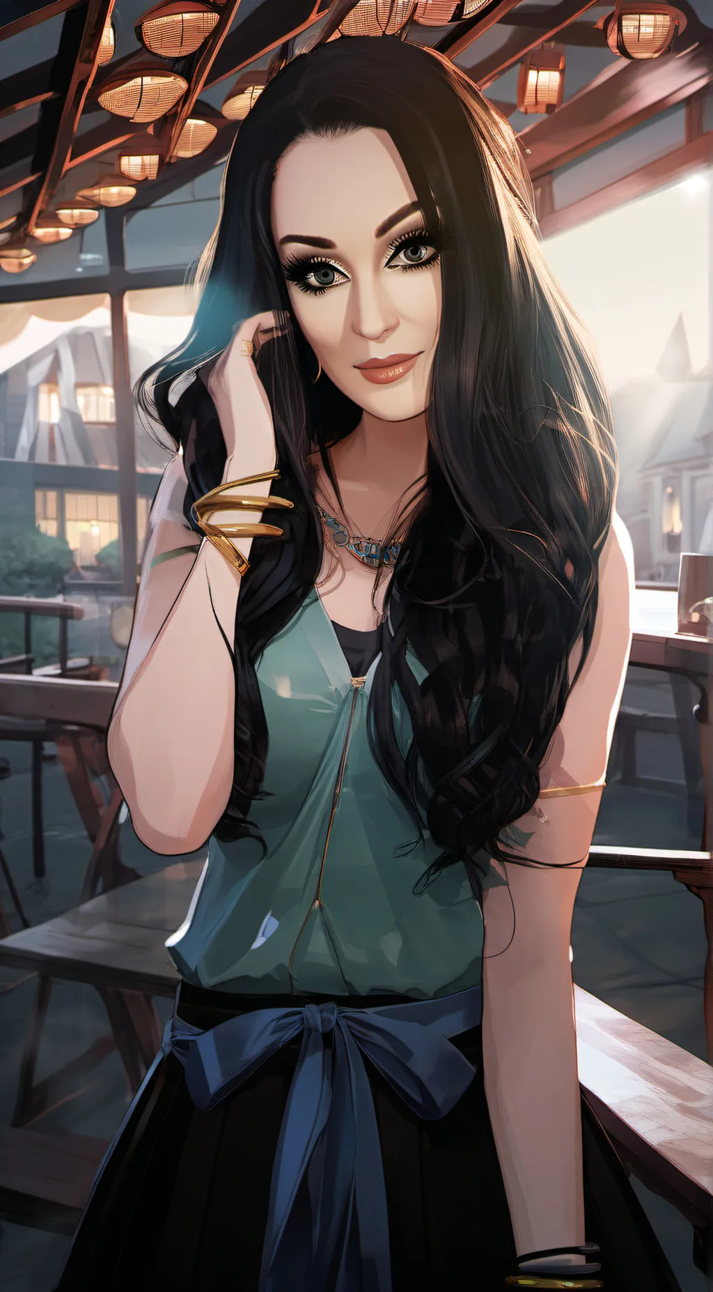 ai character: maneater background