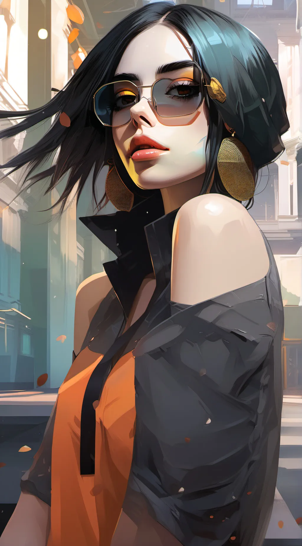 ai character: Billie Eilish background