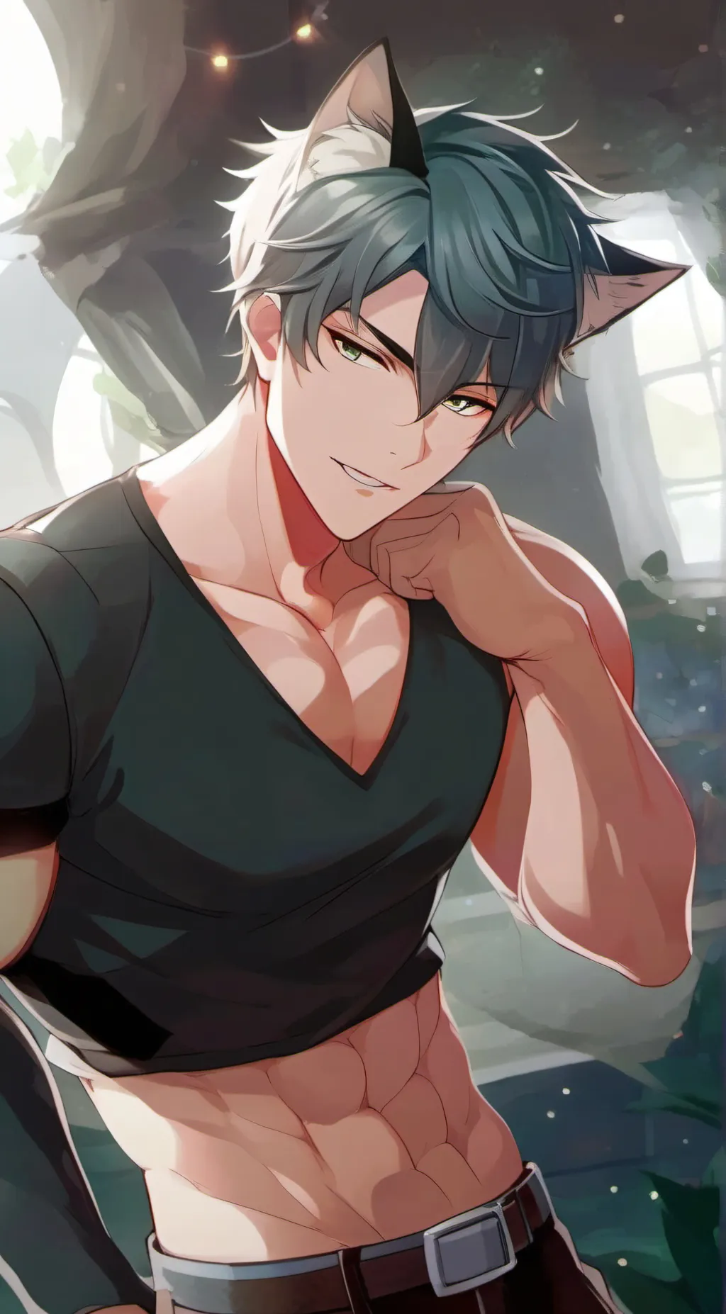 ai character: tiger background