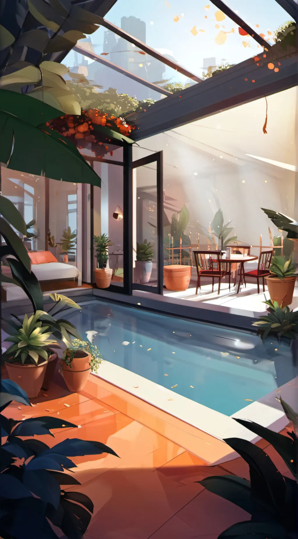 ai character: Amp world  background