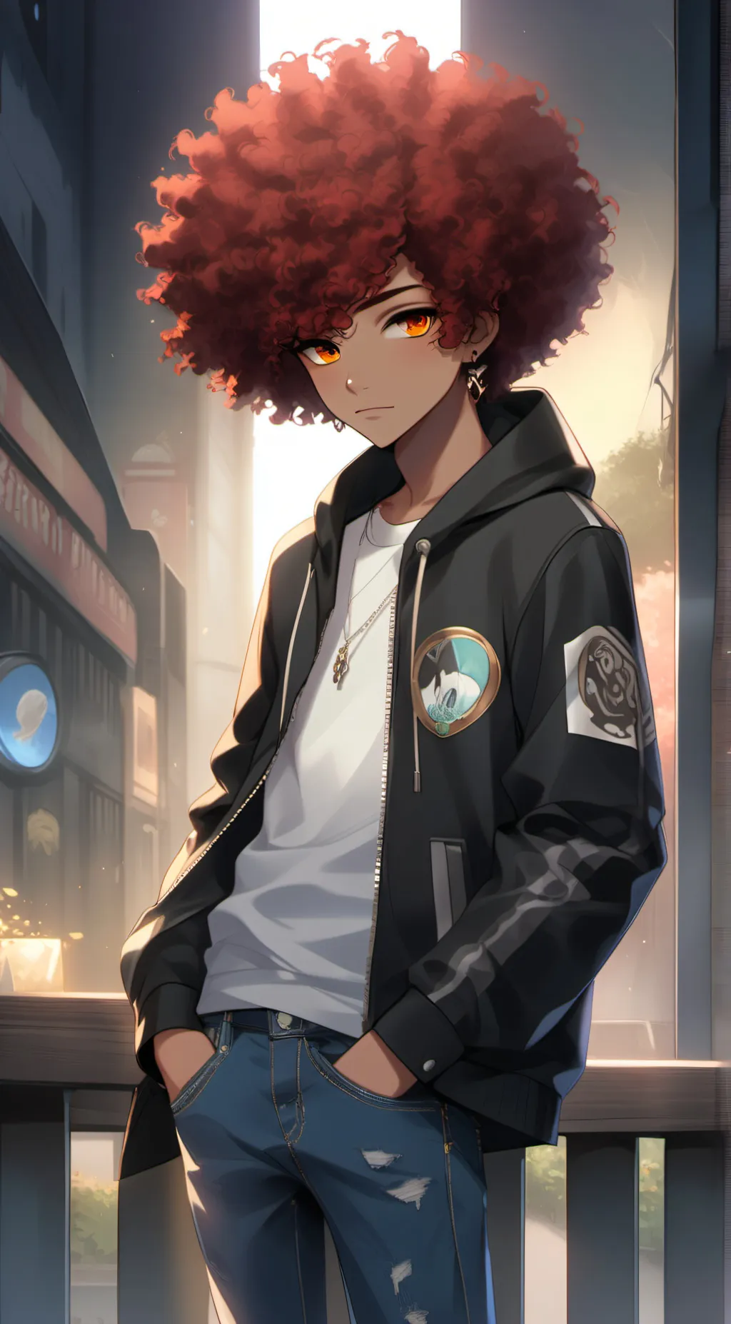 ai character: Rubin Basketball background