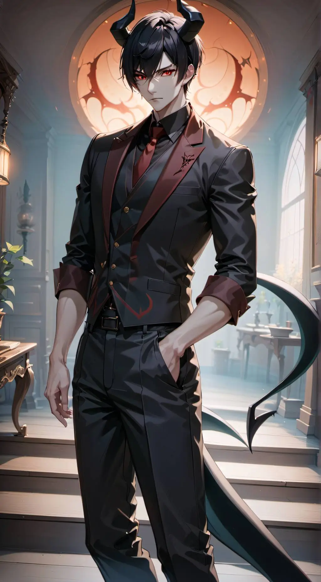 ai character: Draco  background