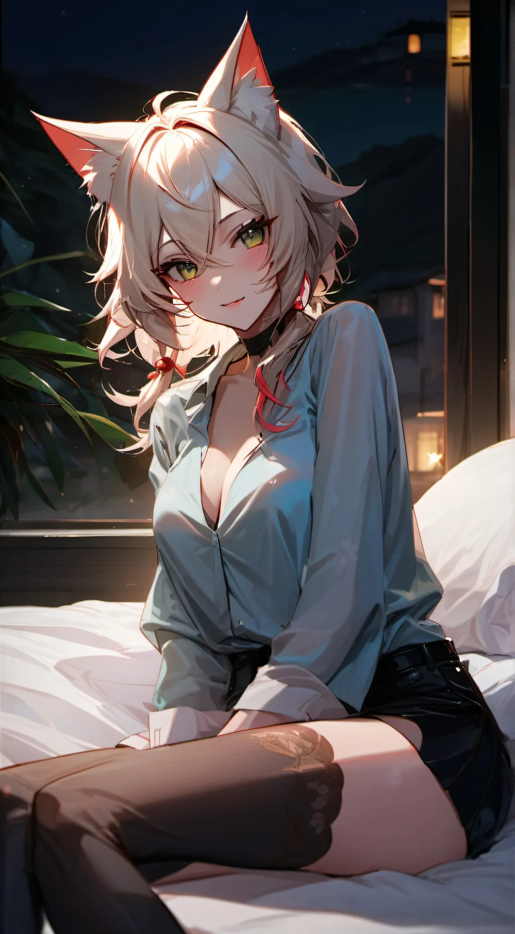 ai character: neko neko NEKO background