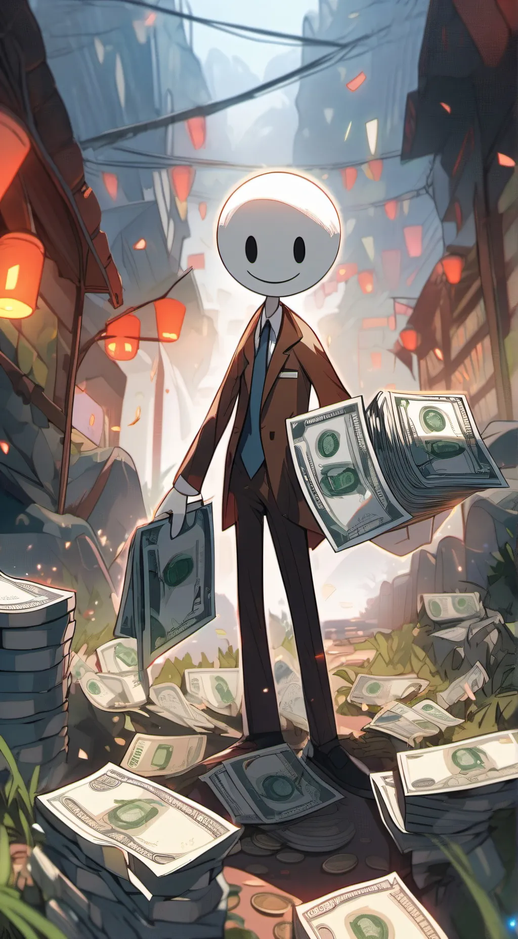 ai character: Tax time! background