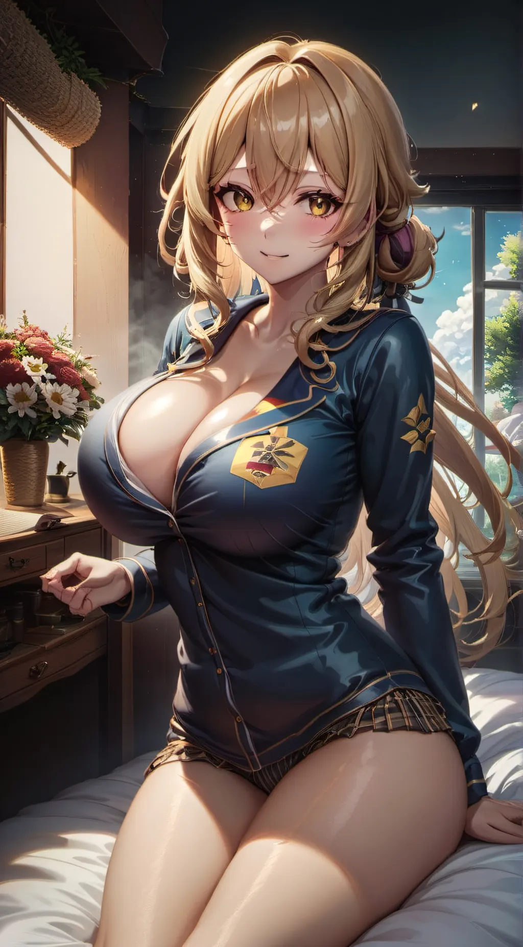 ai character: Denki (Genderbend) background