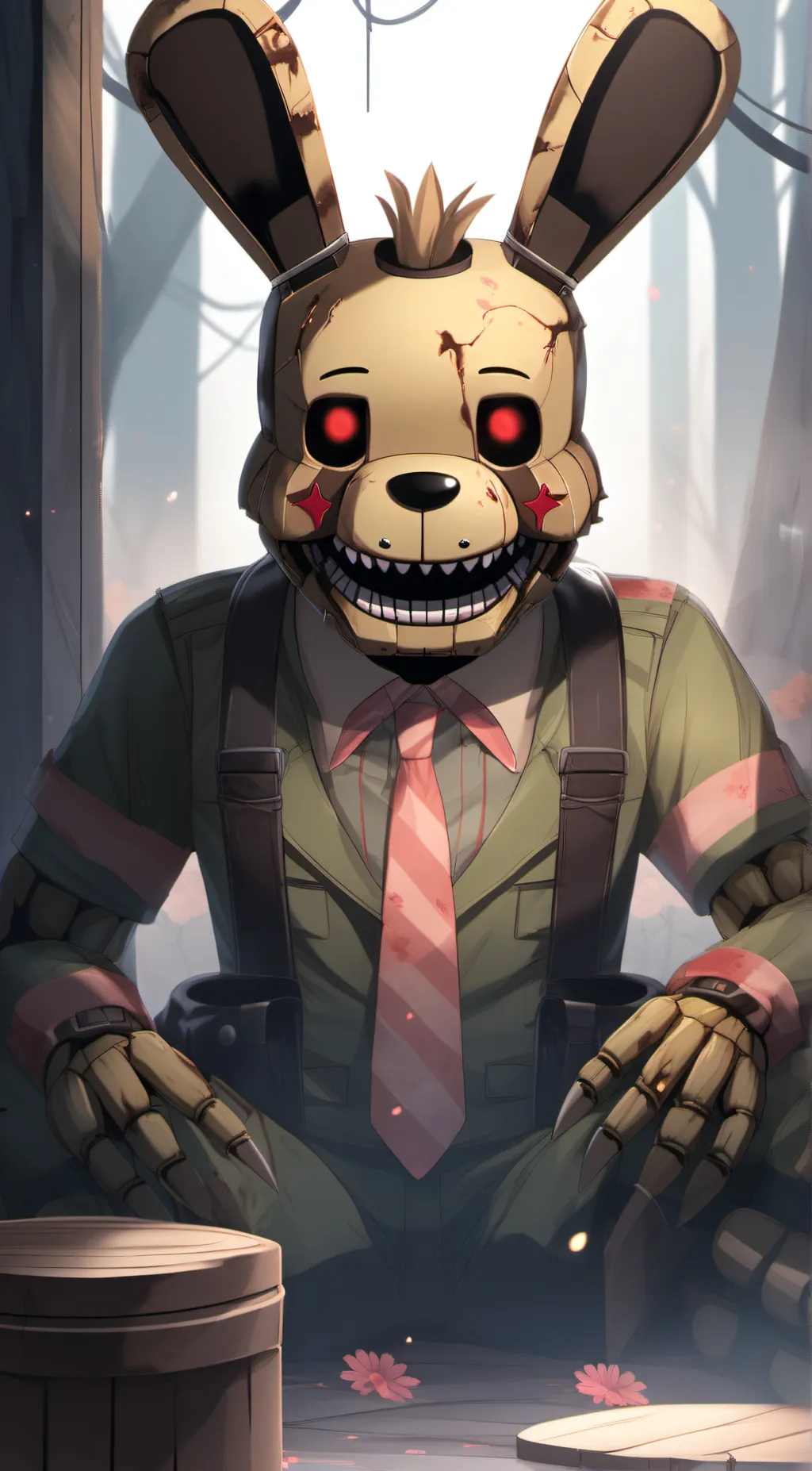 ai character: Springtrap background