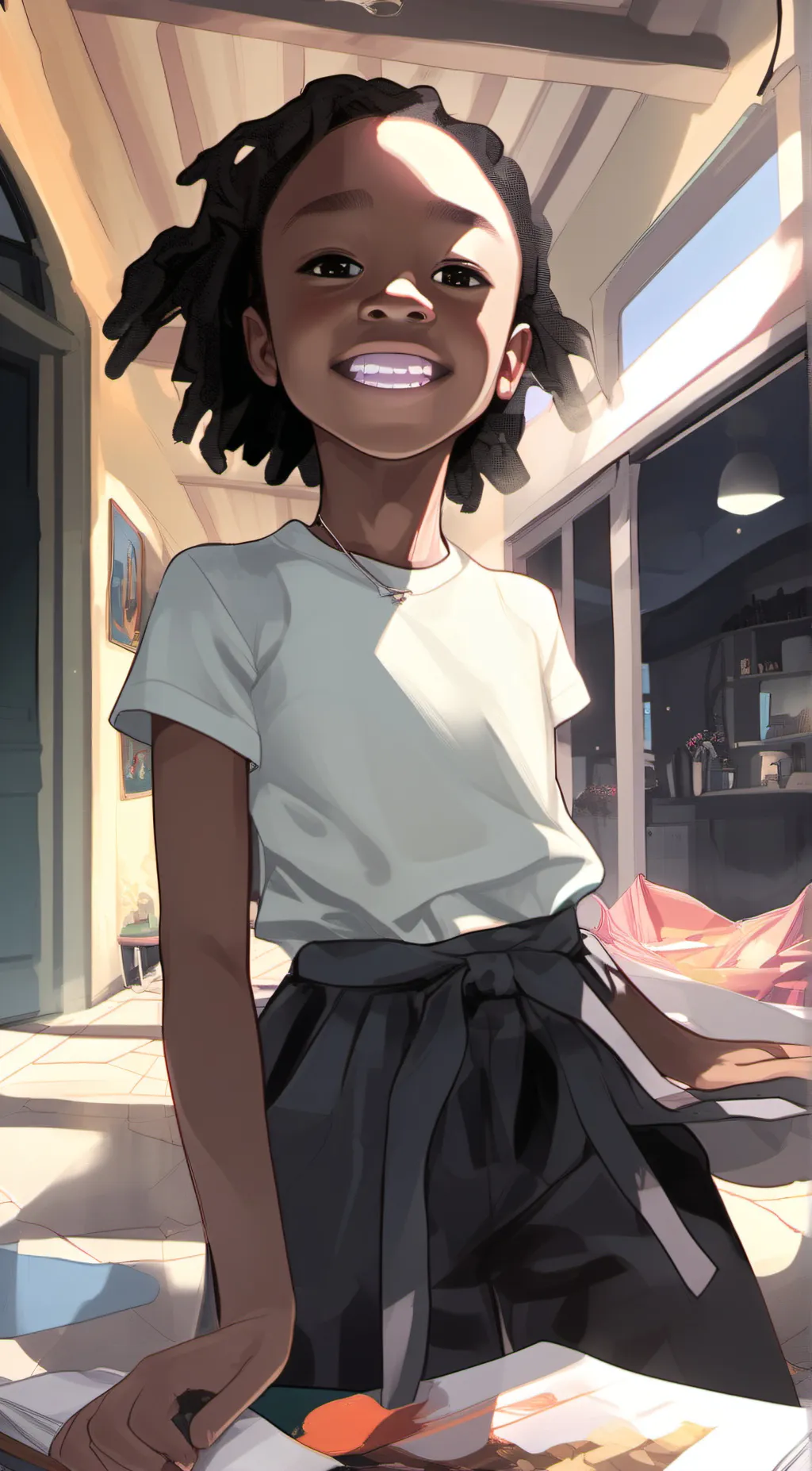 ai character: angel background