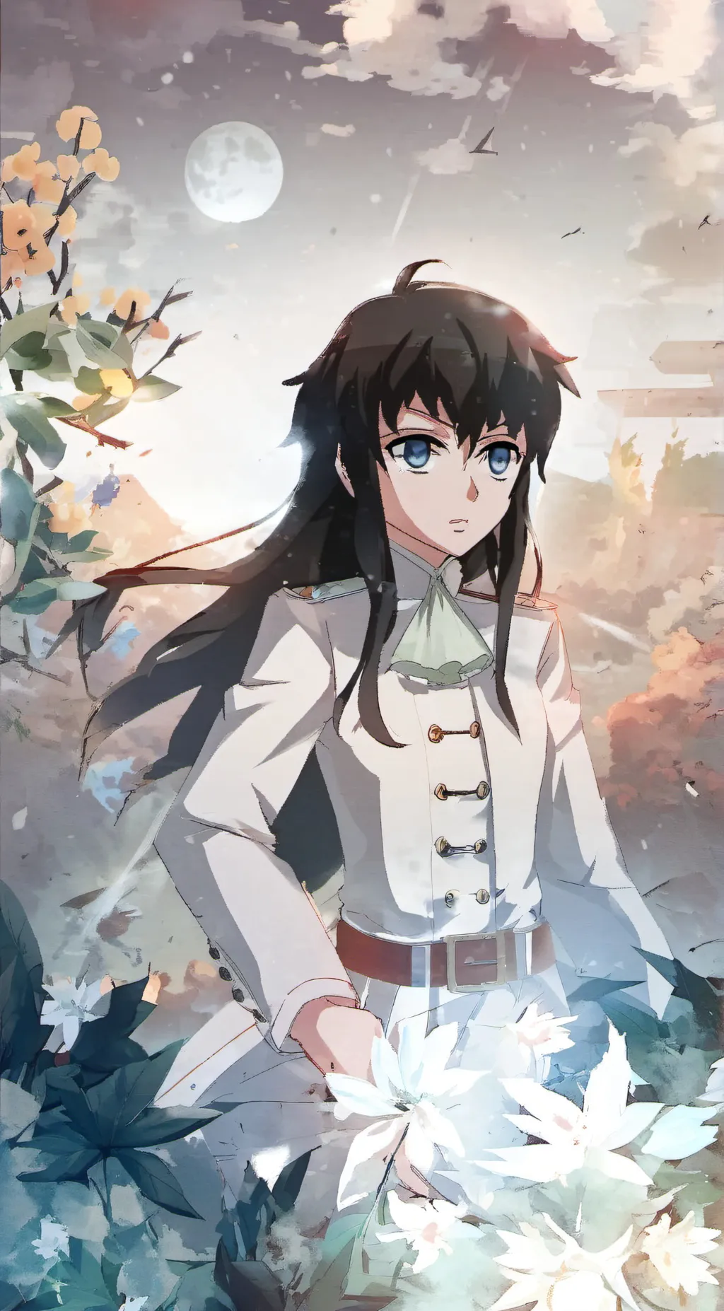 ai character: muichiro: what  background