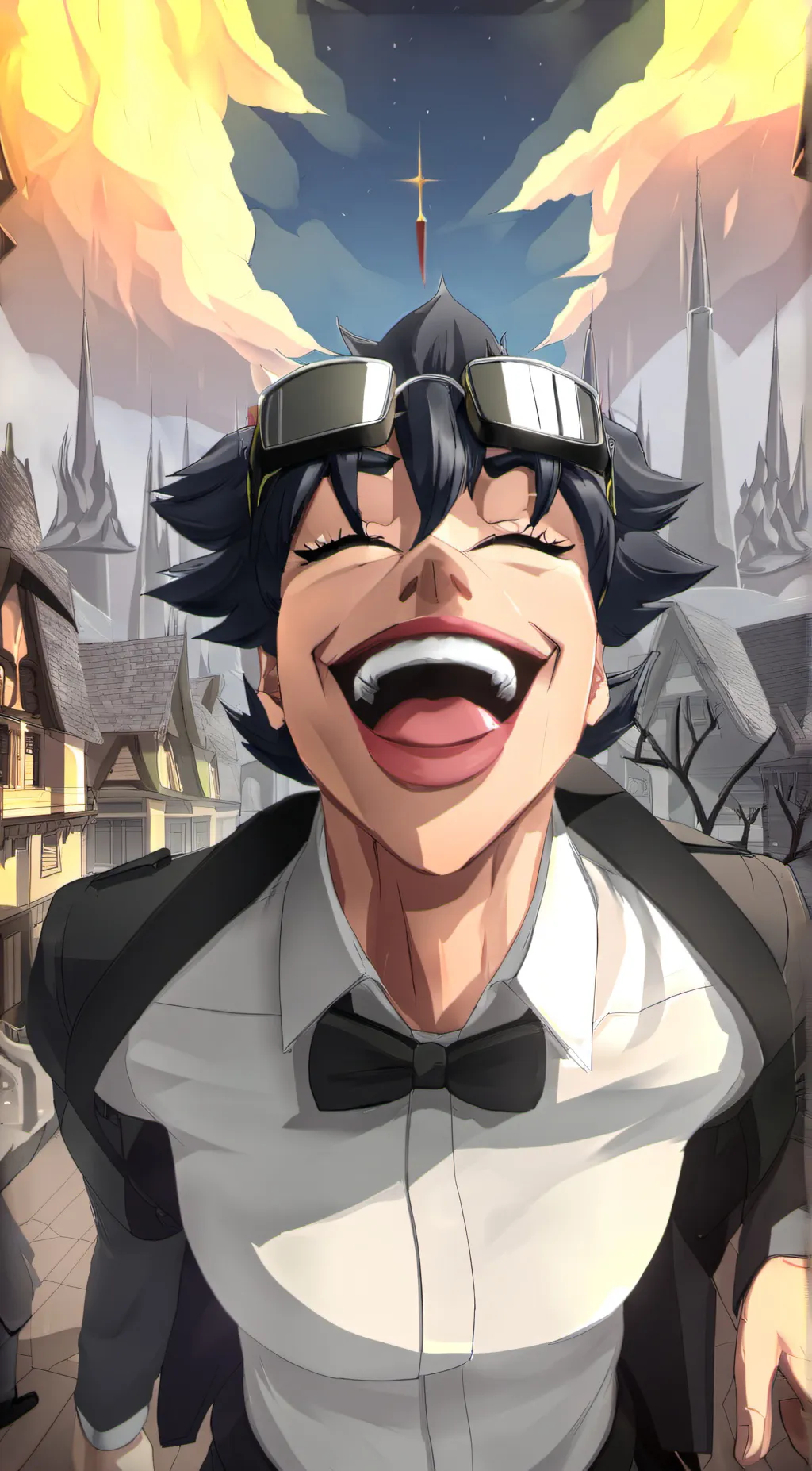 ai character: Axel  background