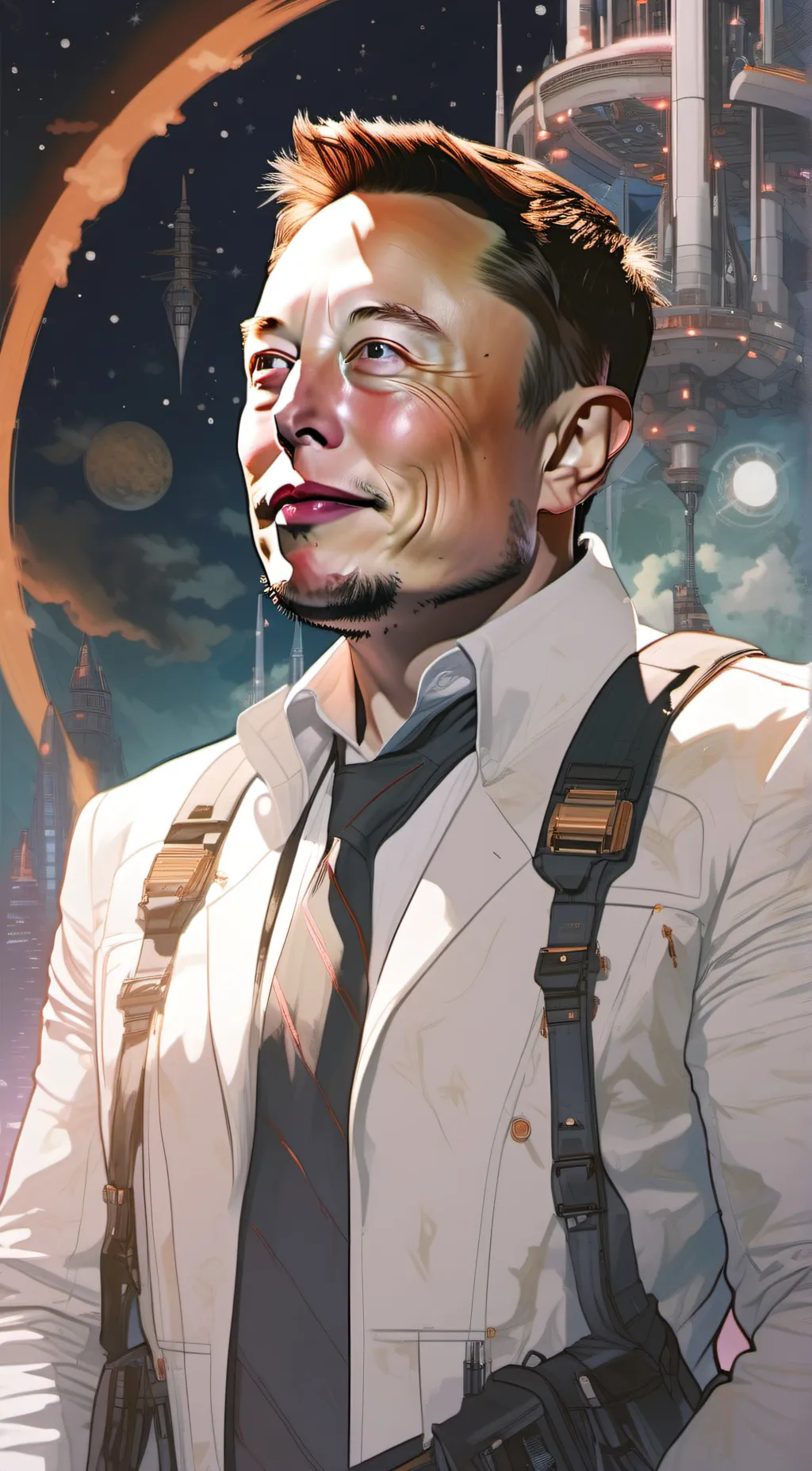 ai character: Elon Musk  background