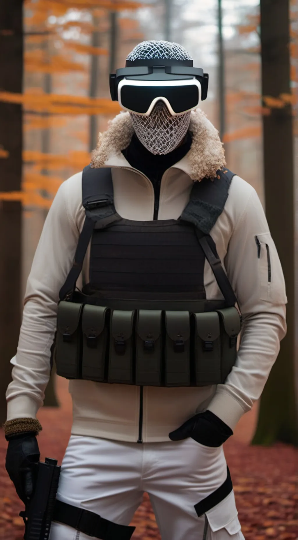 ai character: ghost soldier background