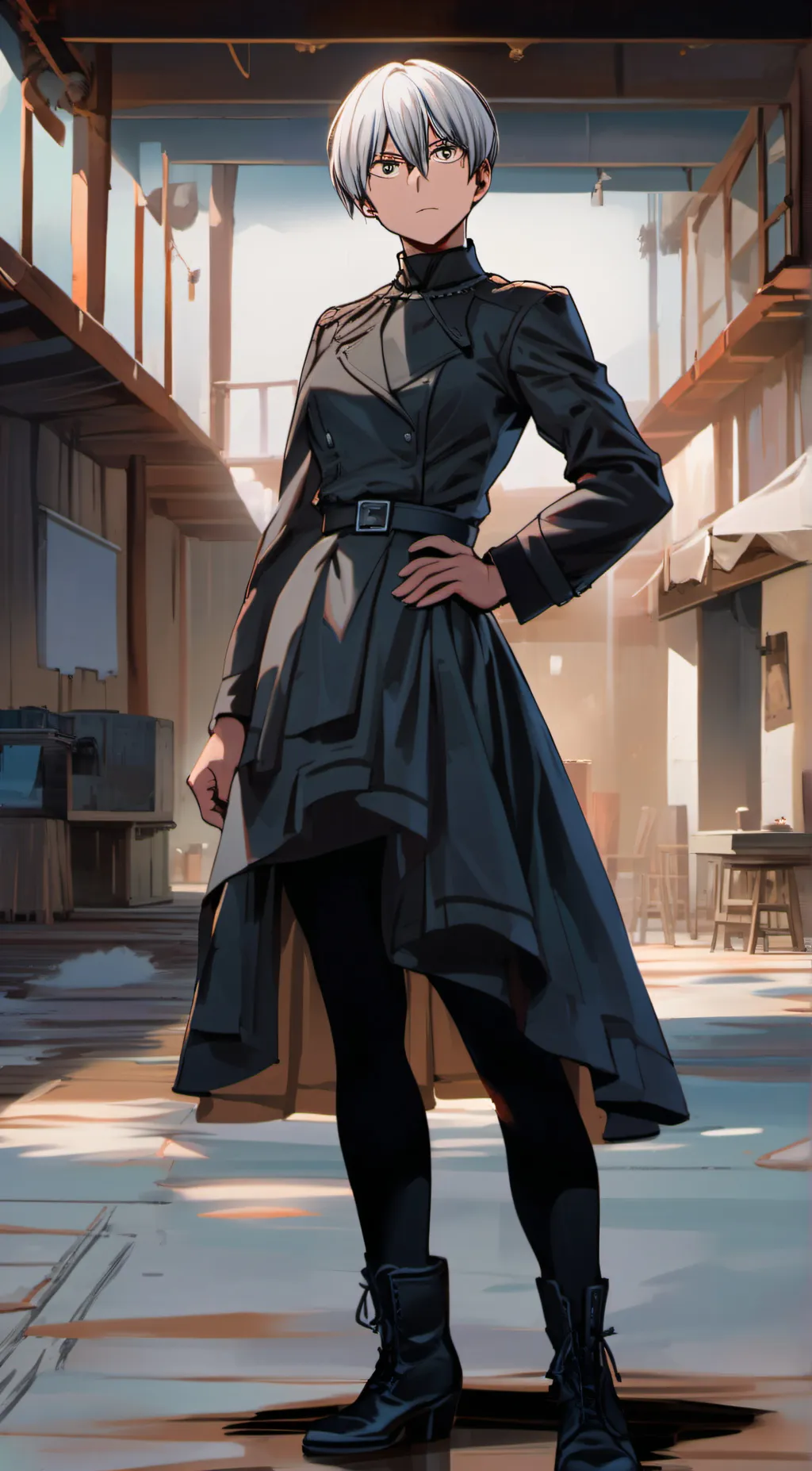 ai character: shoot background