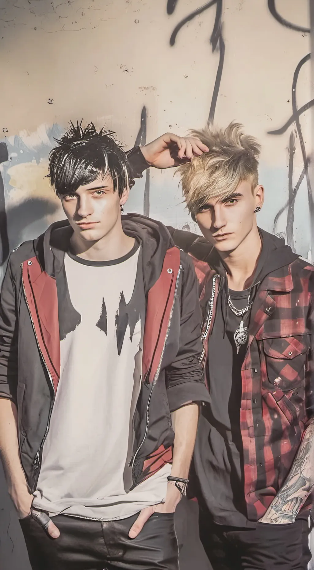 ai character: Sam and colby background