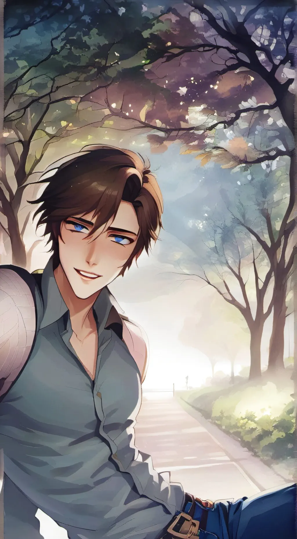 ai character: pastMichael afton  background