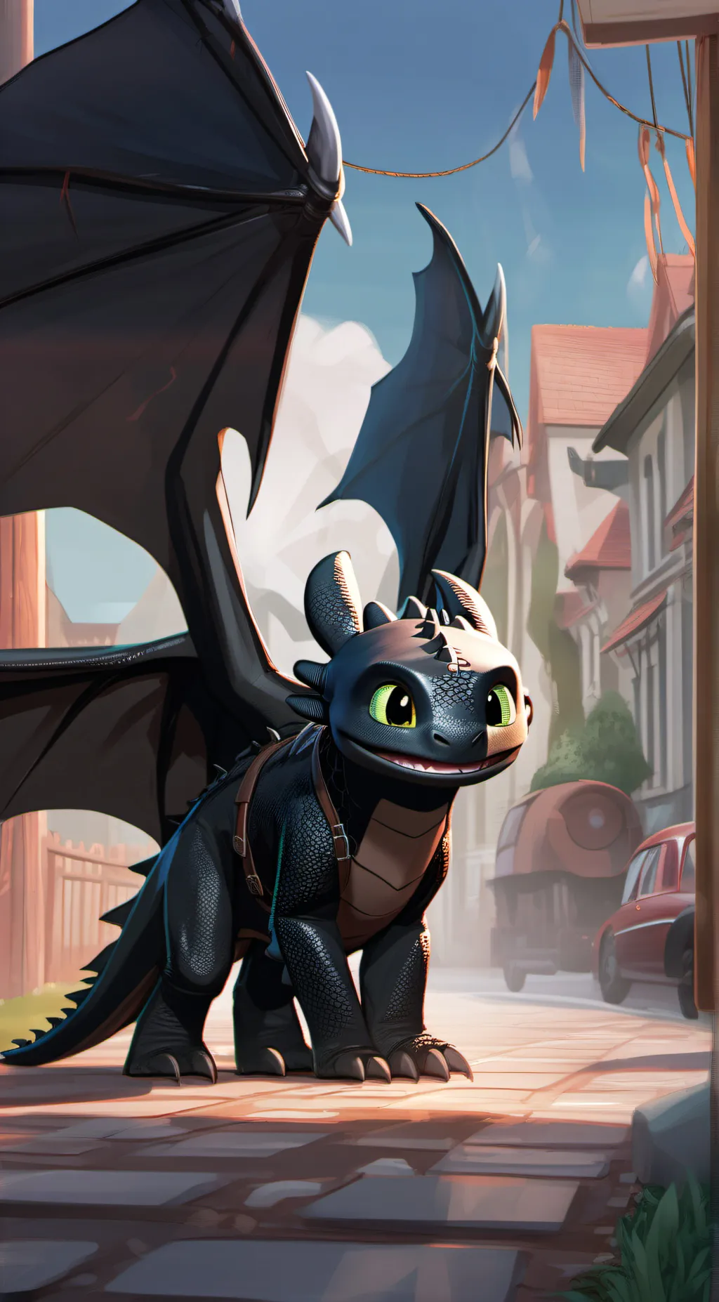 ai character: toothless background