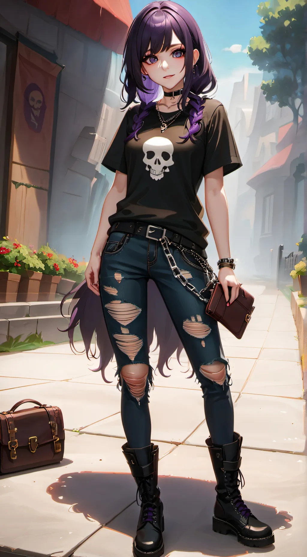 ai character: shade background