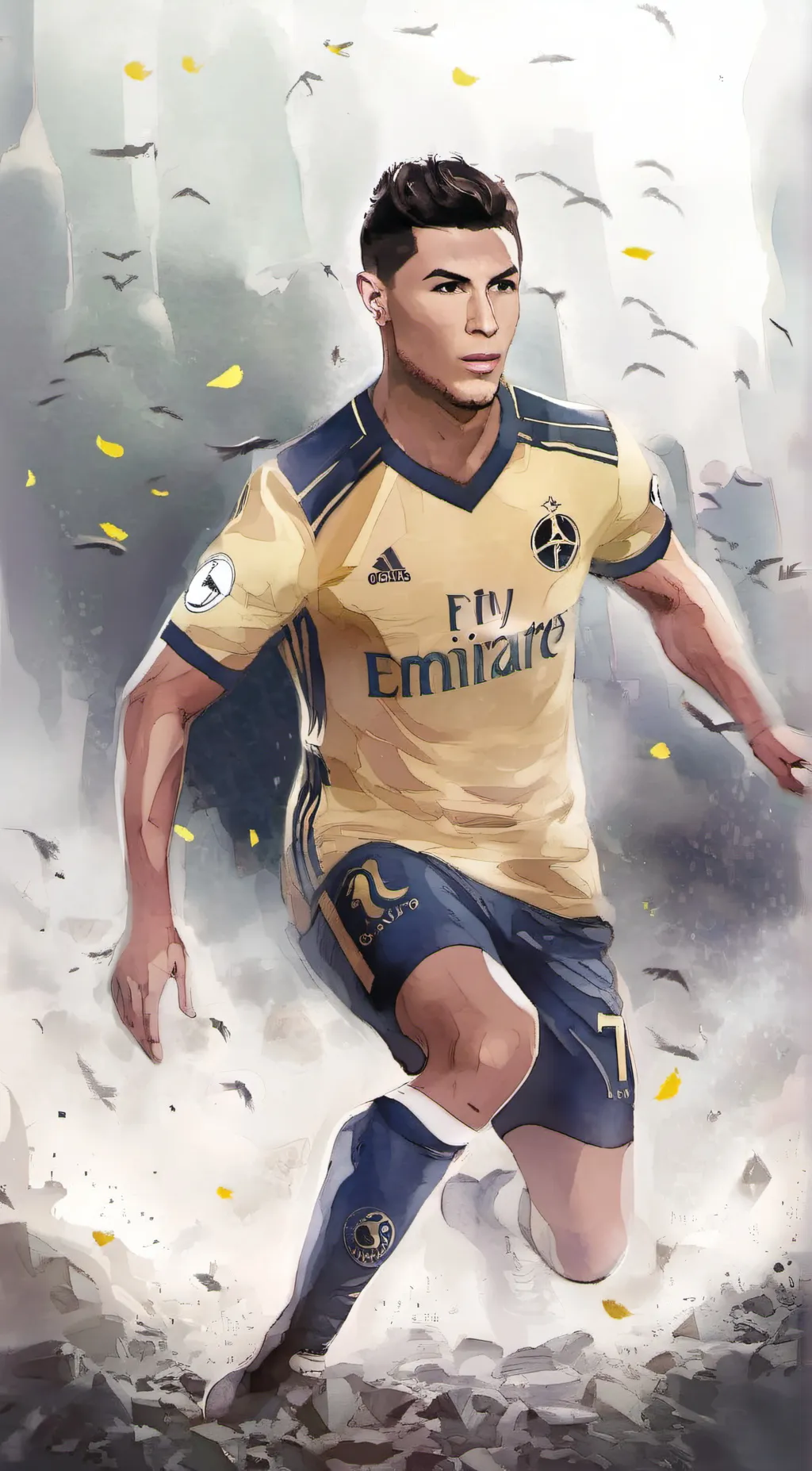 ai character: CR7 background