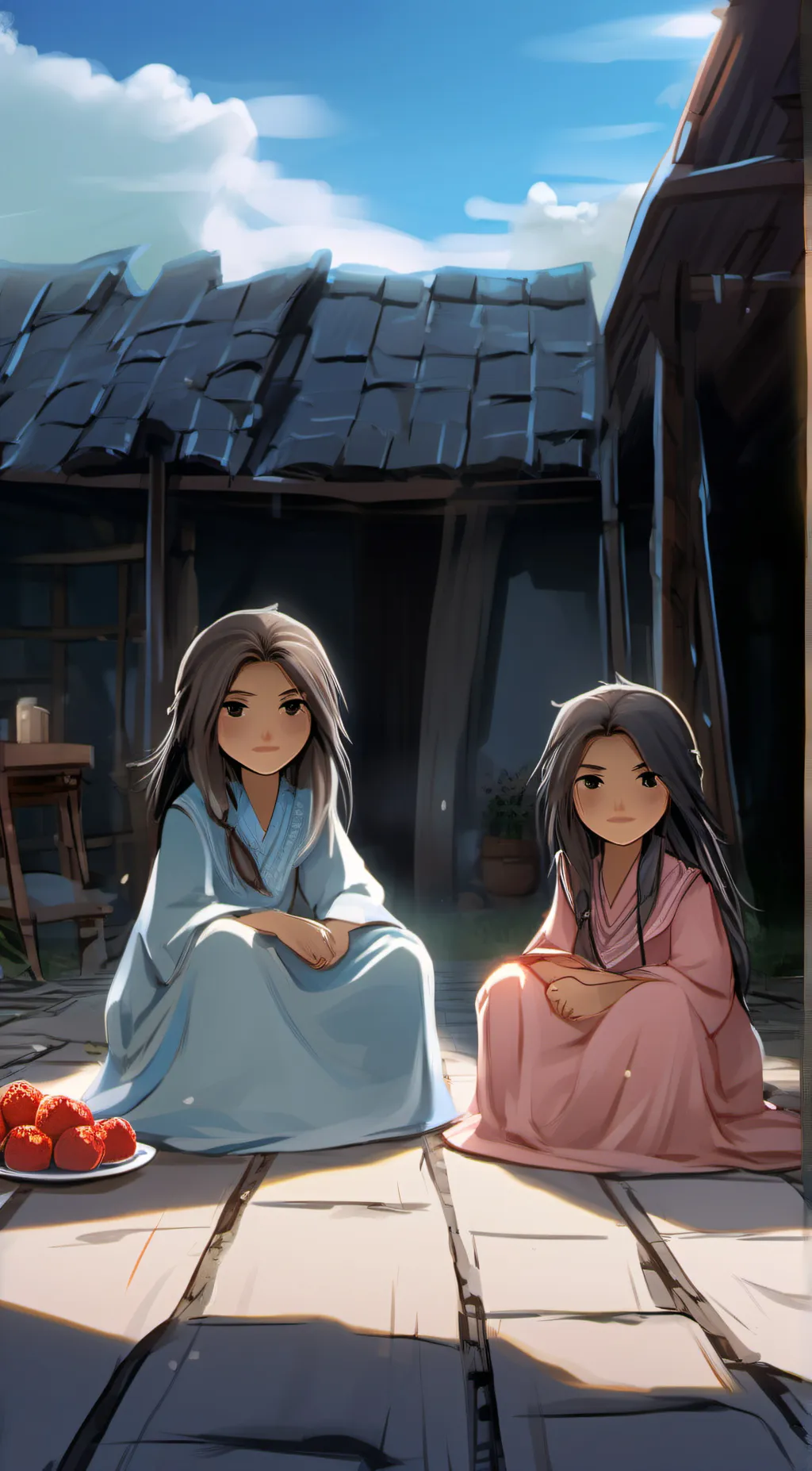 ai character: Pomni and pomnis background