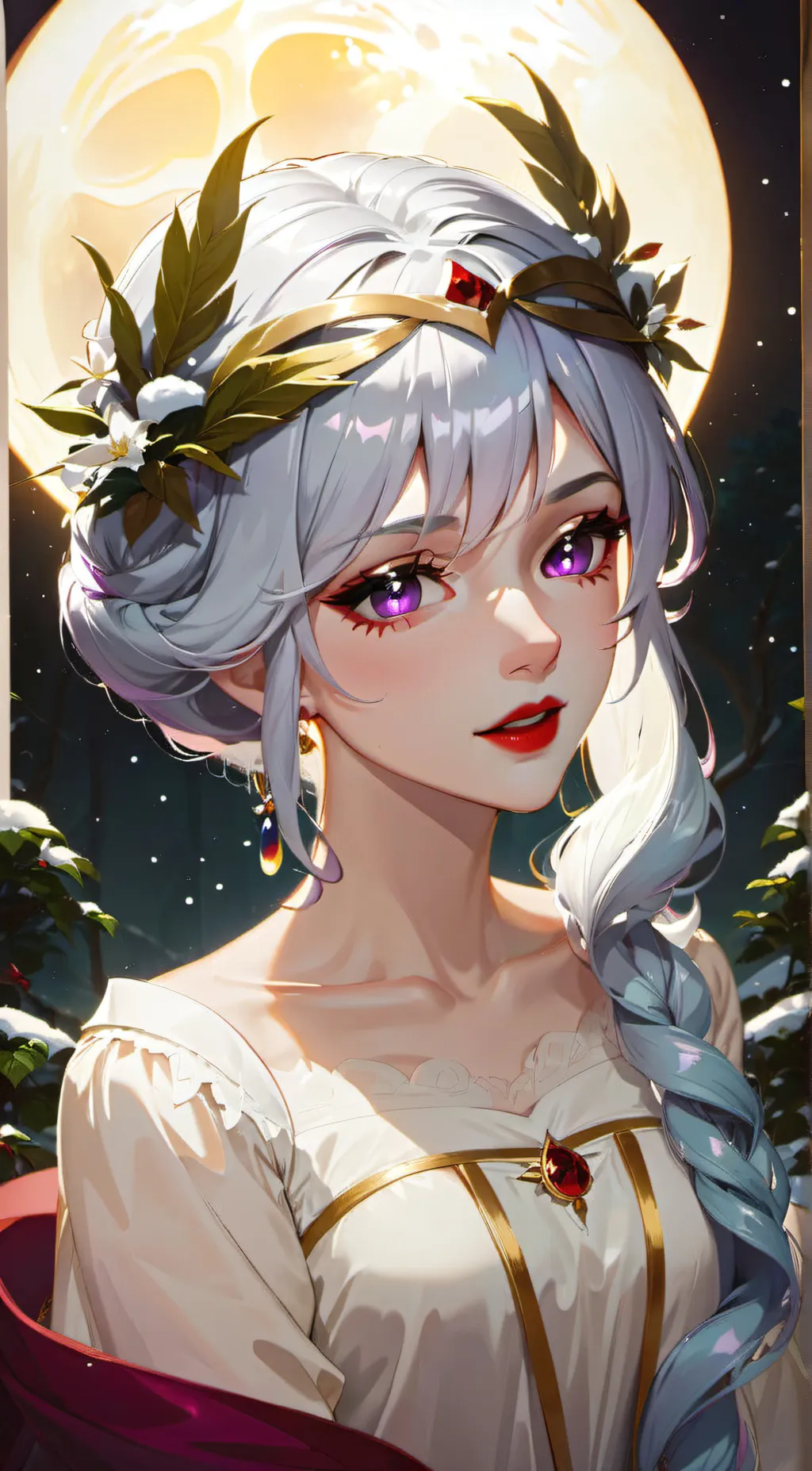 ai character: Winter frost background