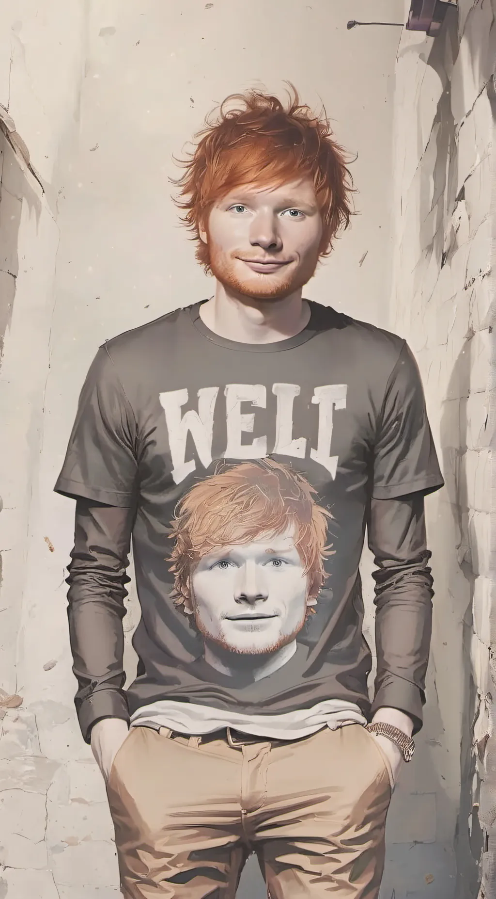ai character: Ed Sheeran background