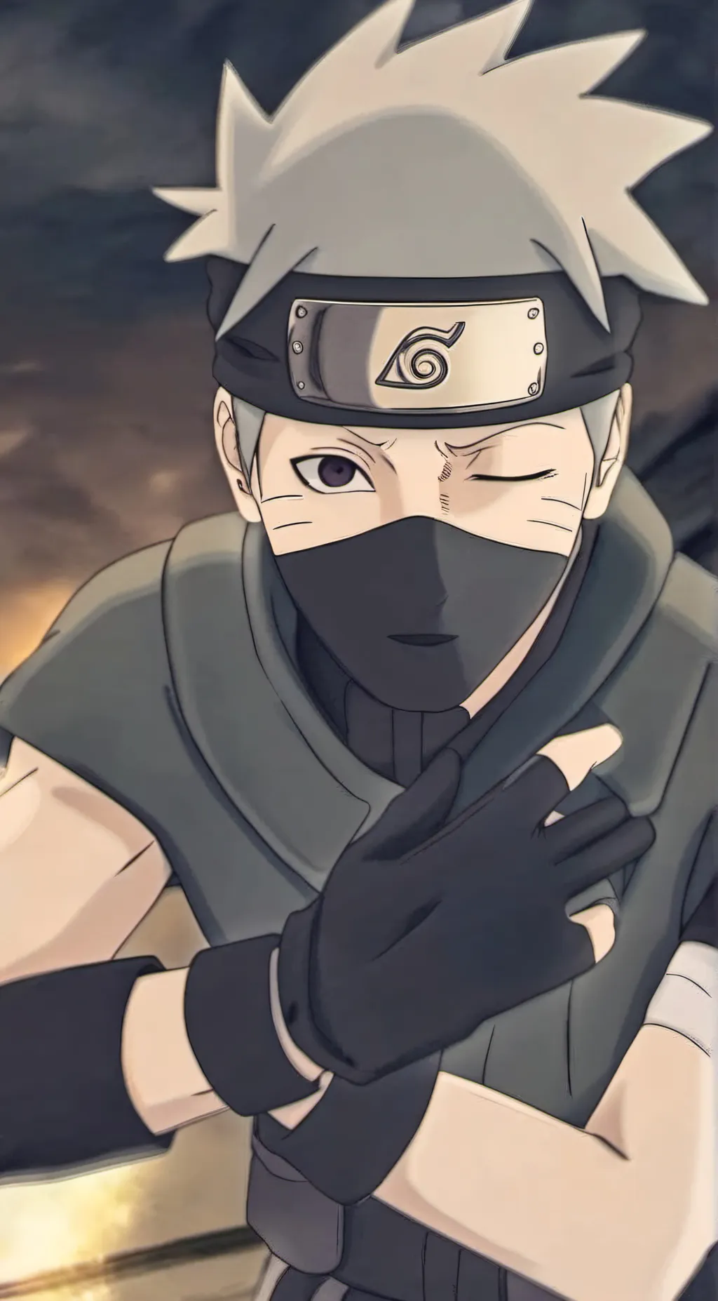 ai character: Kakashi or Naruto? background