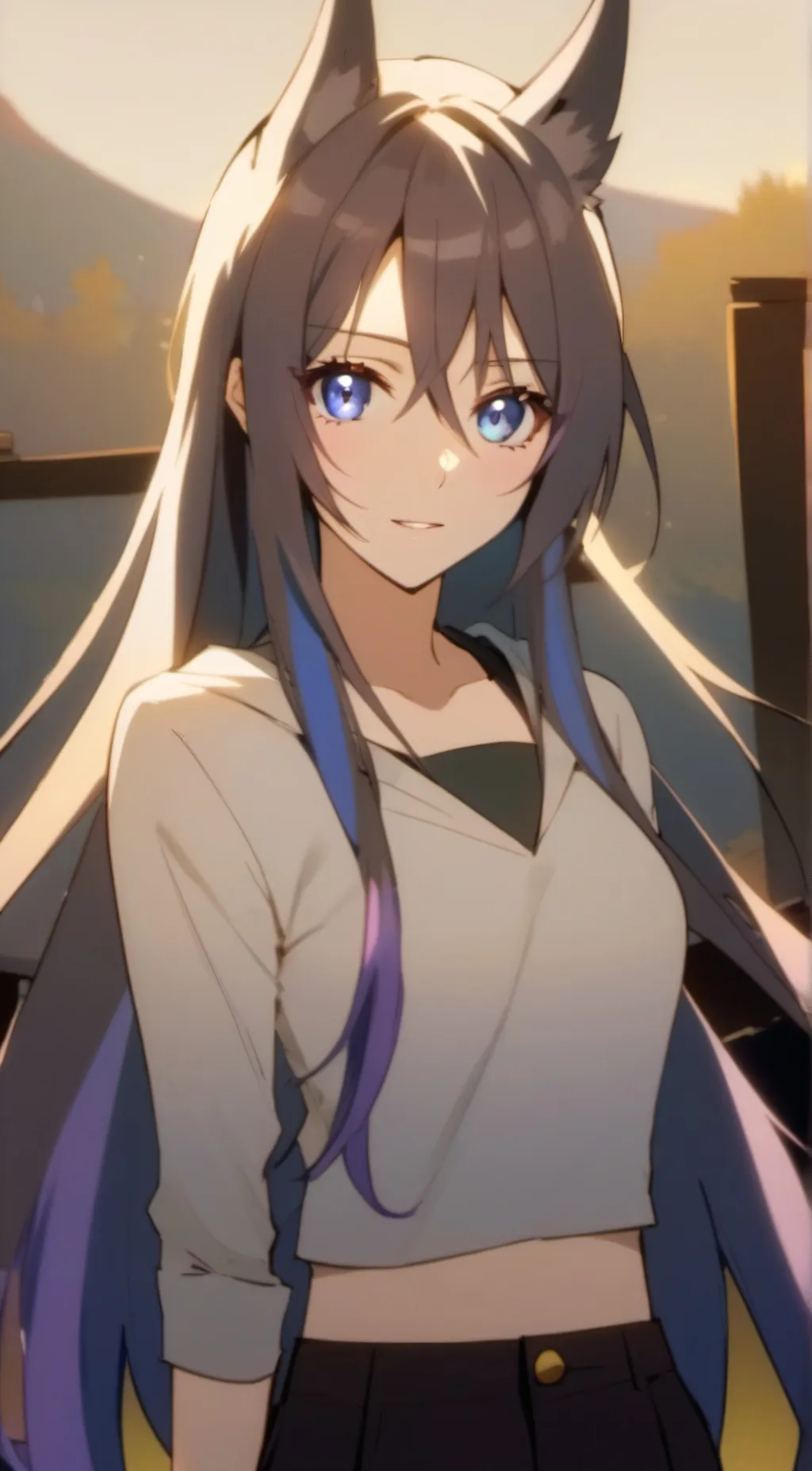 ai character: Luna background