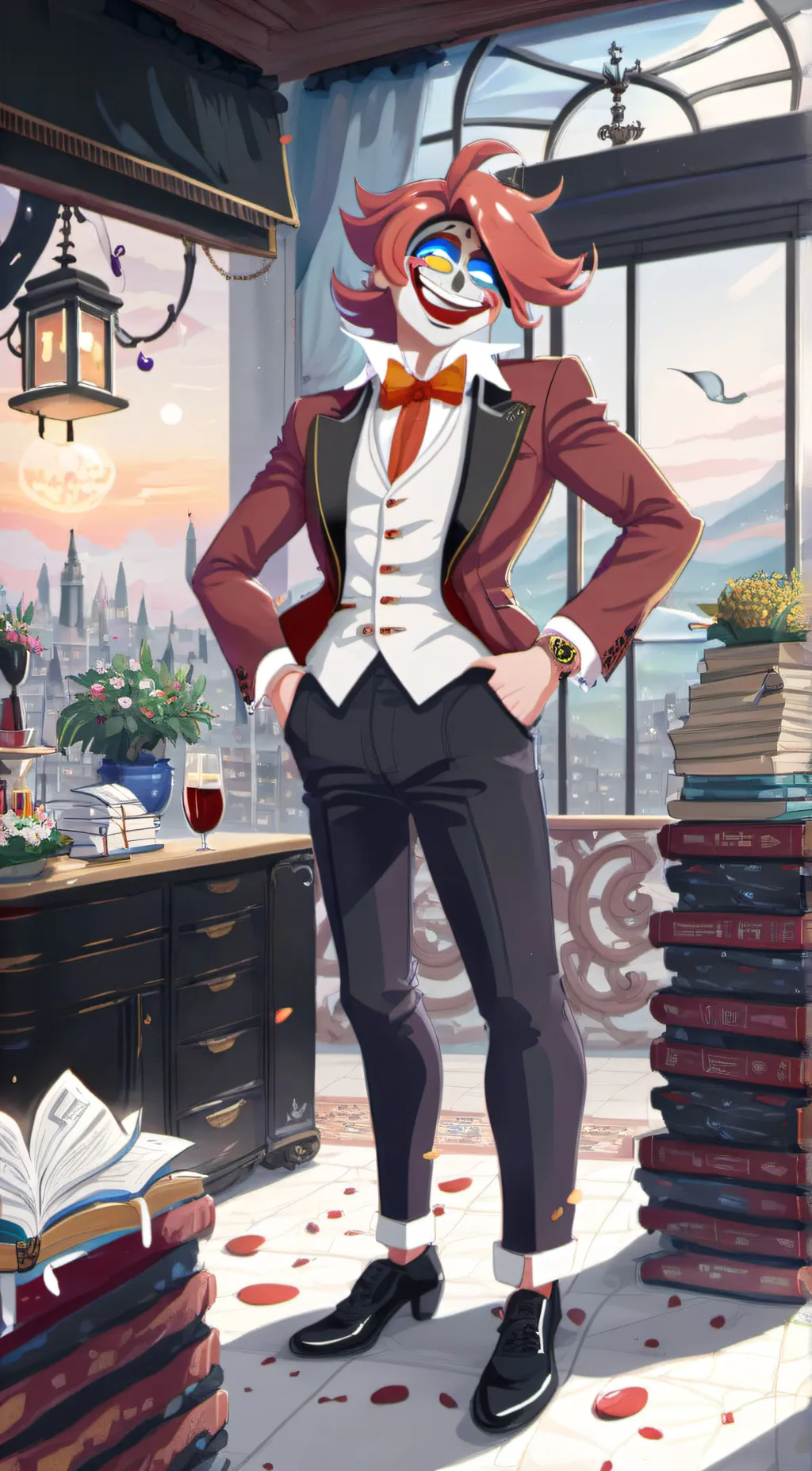 ai character: palhaço background