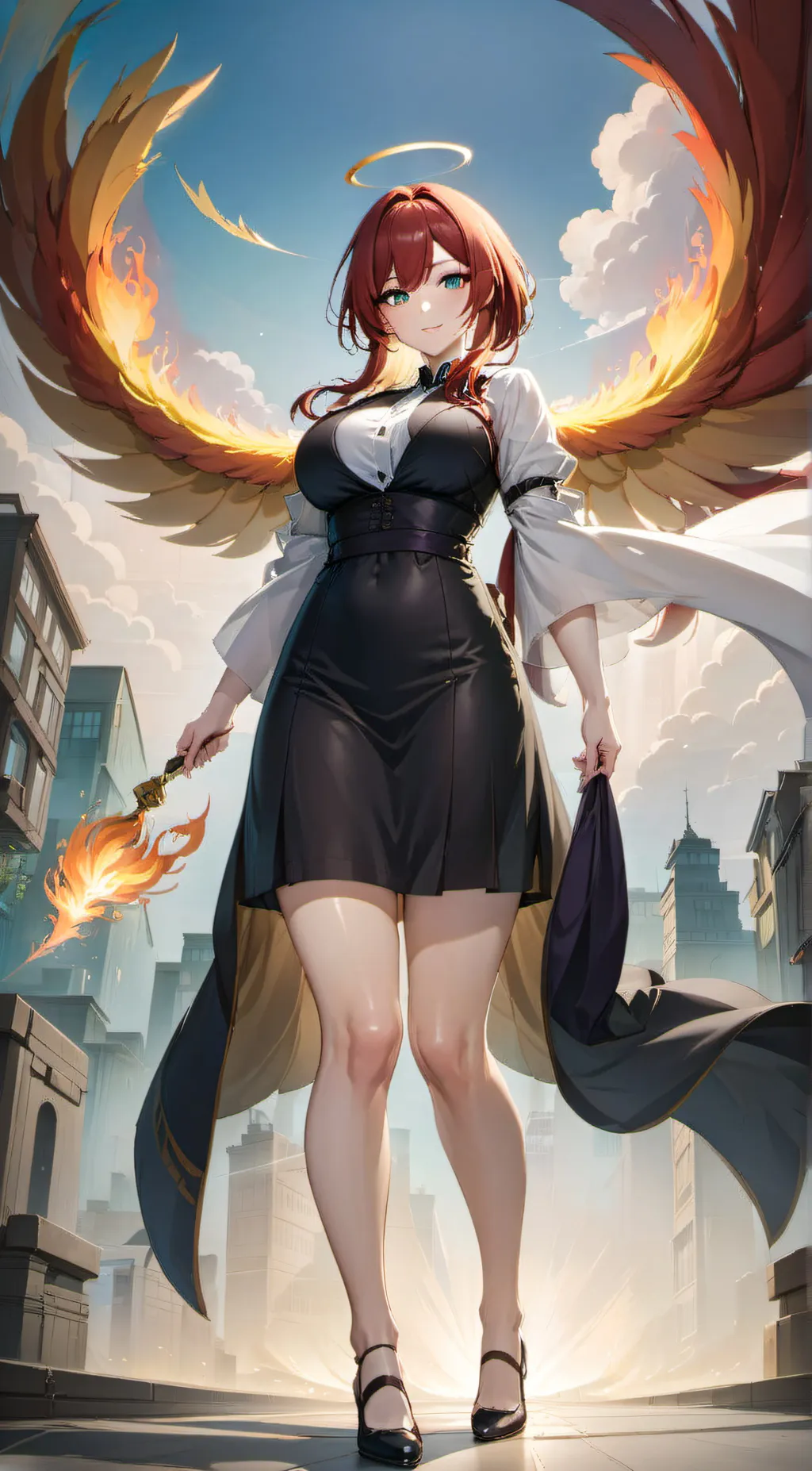 ai character: Aurora background