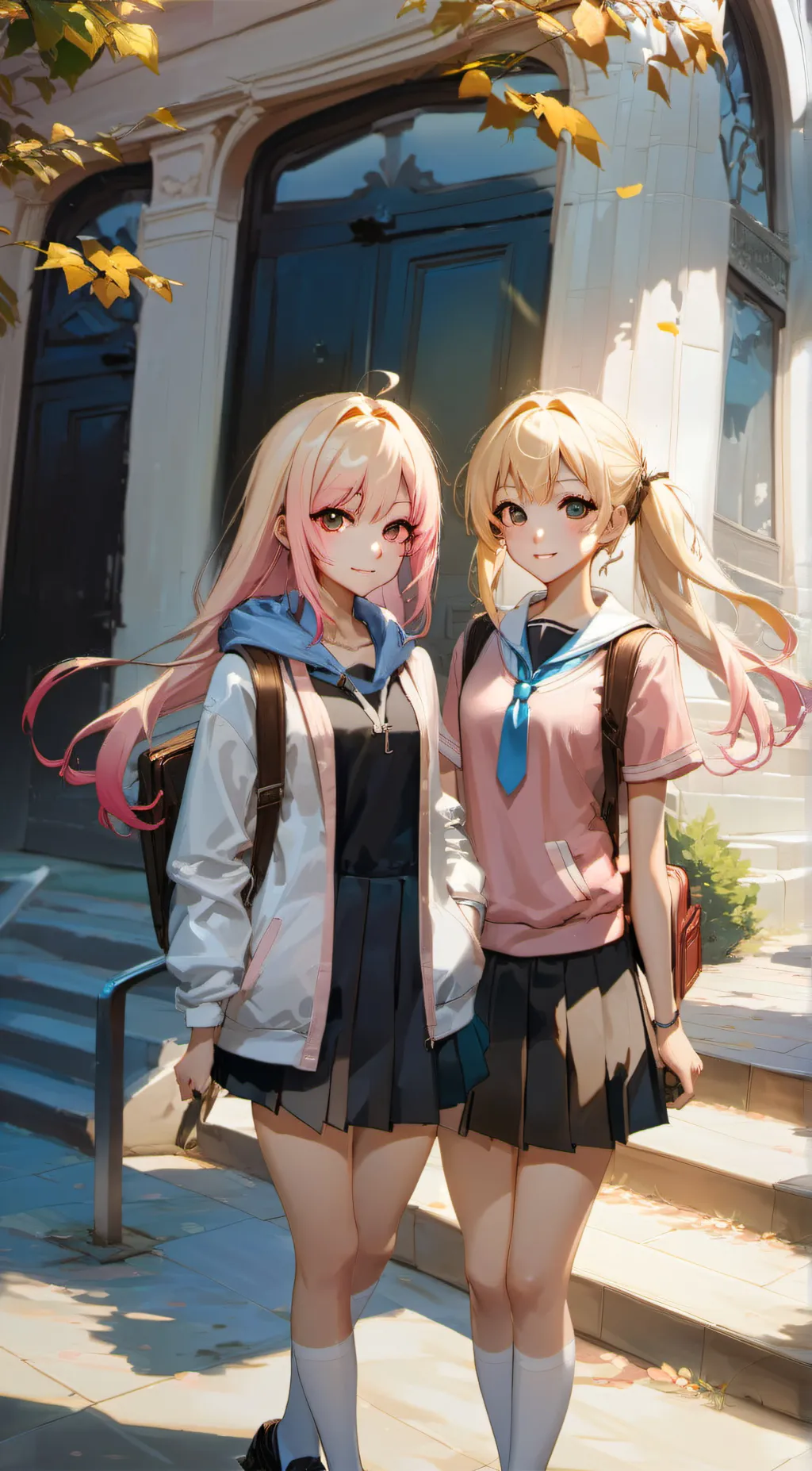 ai character: Lia and Maria background