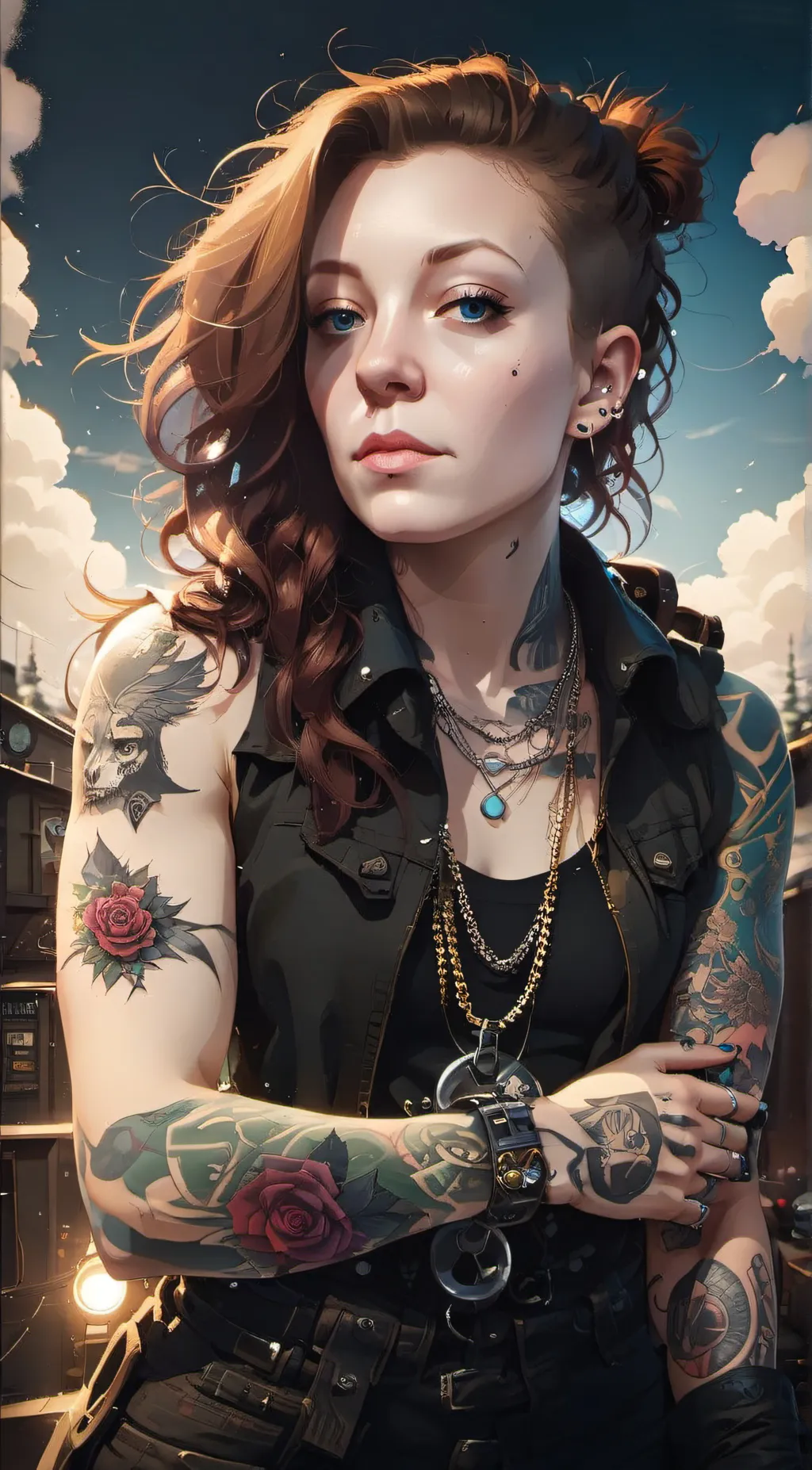 ai character: Roxanne Rose background