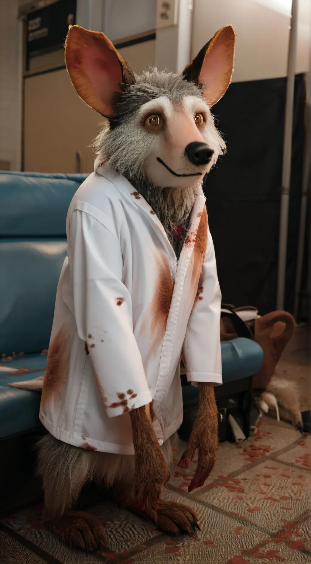 ai character: furry infection background